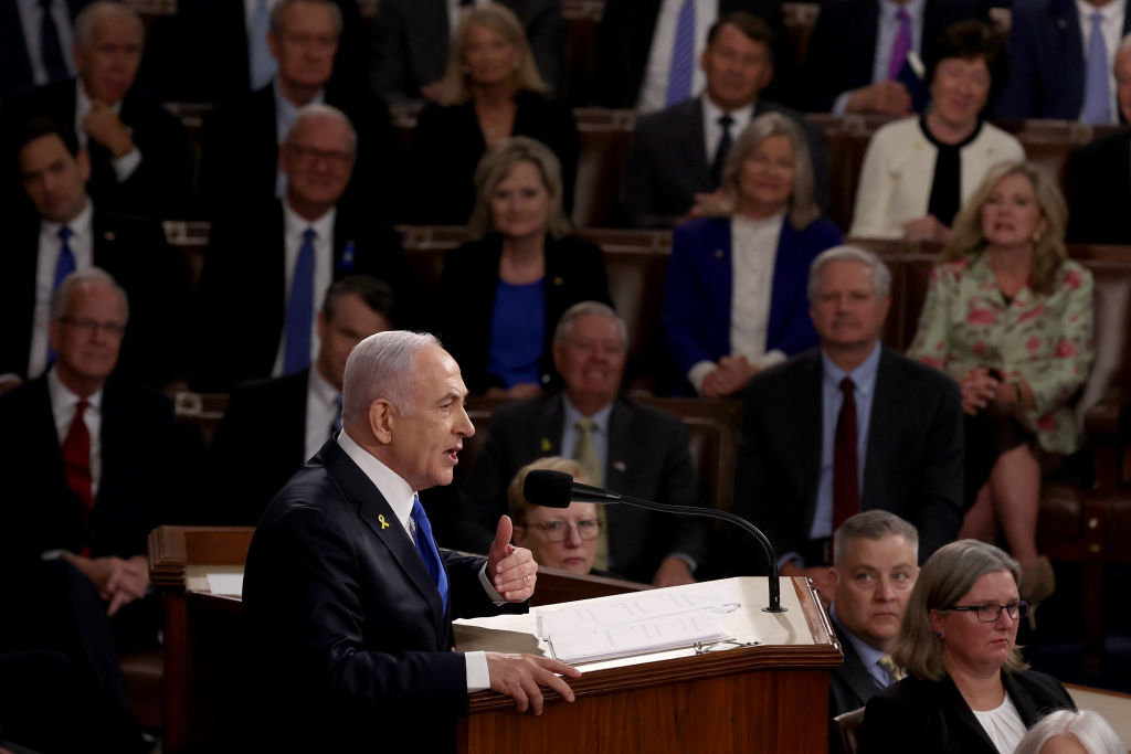 Israeli PM Netanyahu Delivers Address To Joint Meeting Of U.S. Congress
