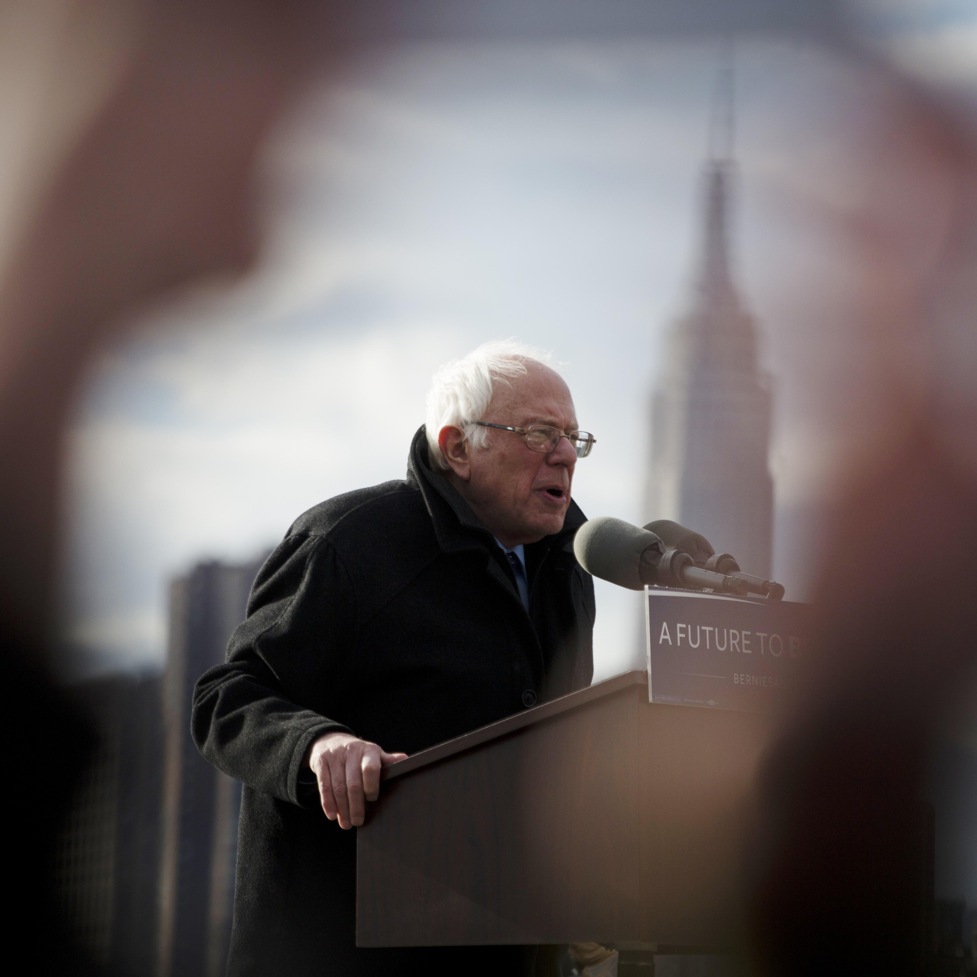 Presidential Candidate Bernie Sanders Holds Brooklyn Campaign Rally