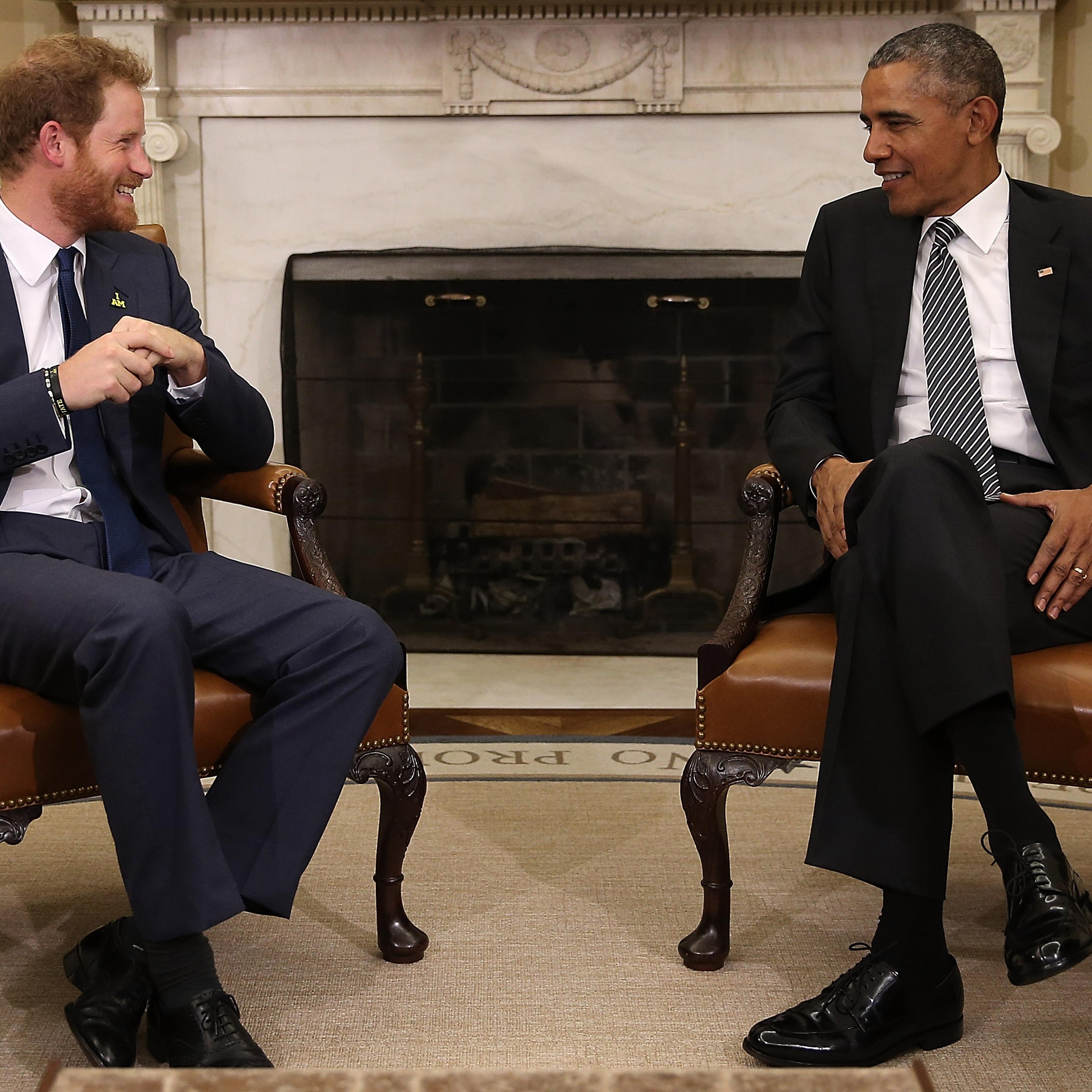 President Obama Welcomes Prince Harry To White House