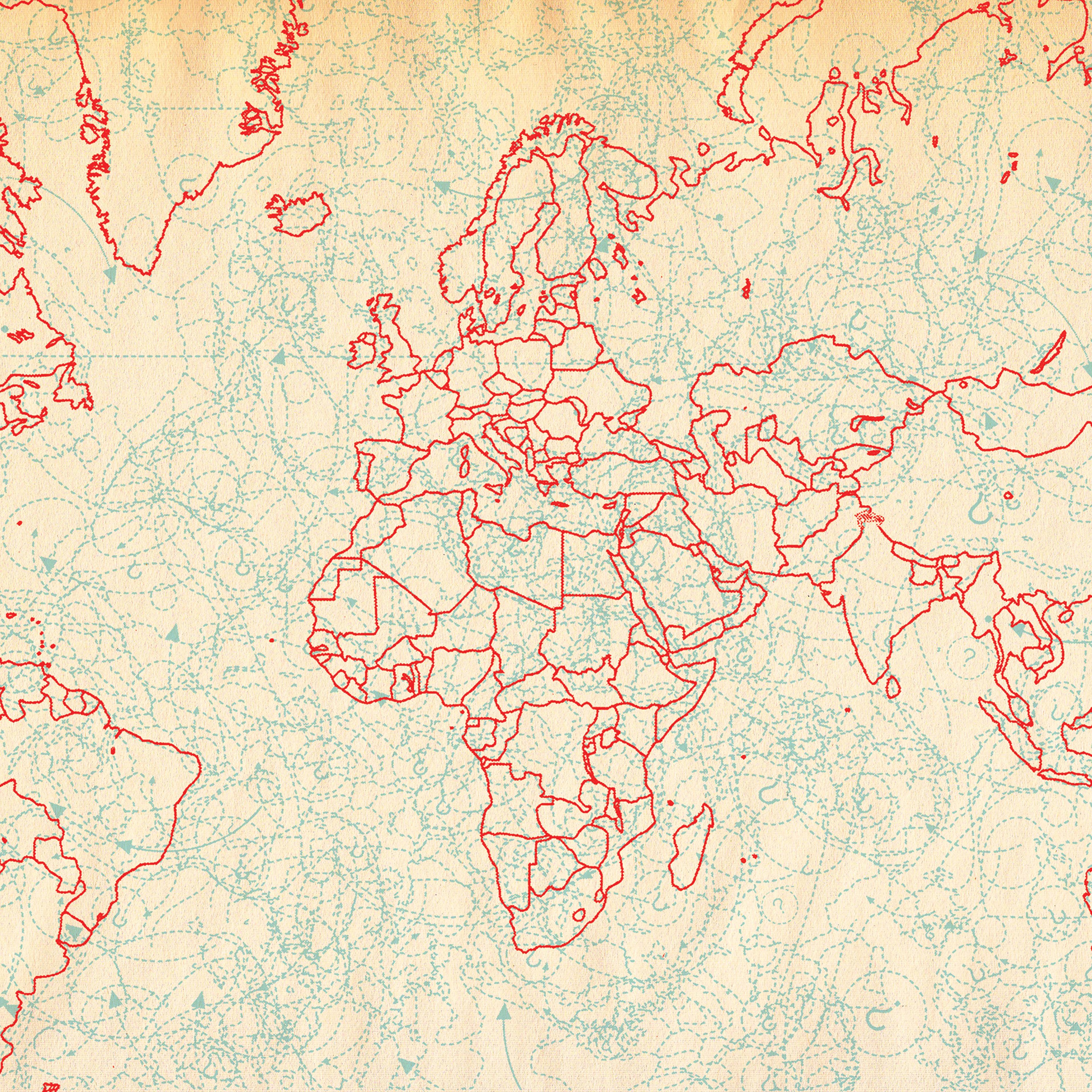 world map illustration