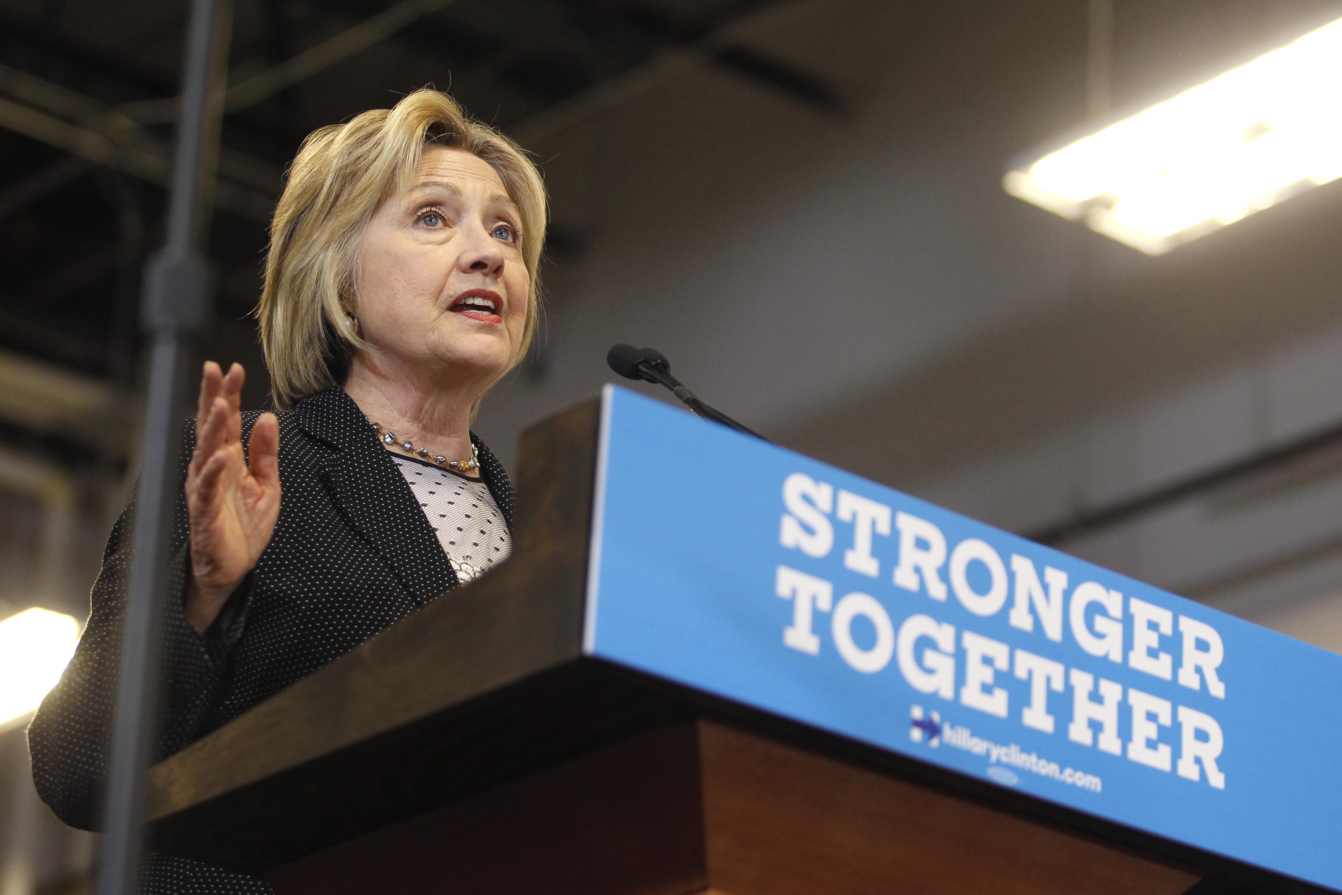 Hillary Clinton Gives Economic Address In Columbus, Ohio