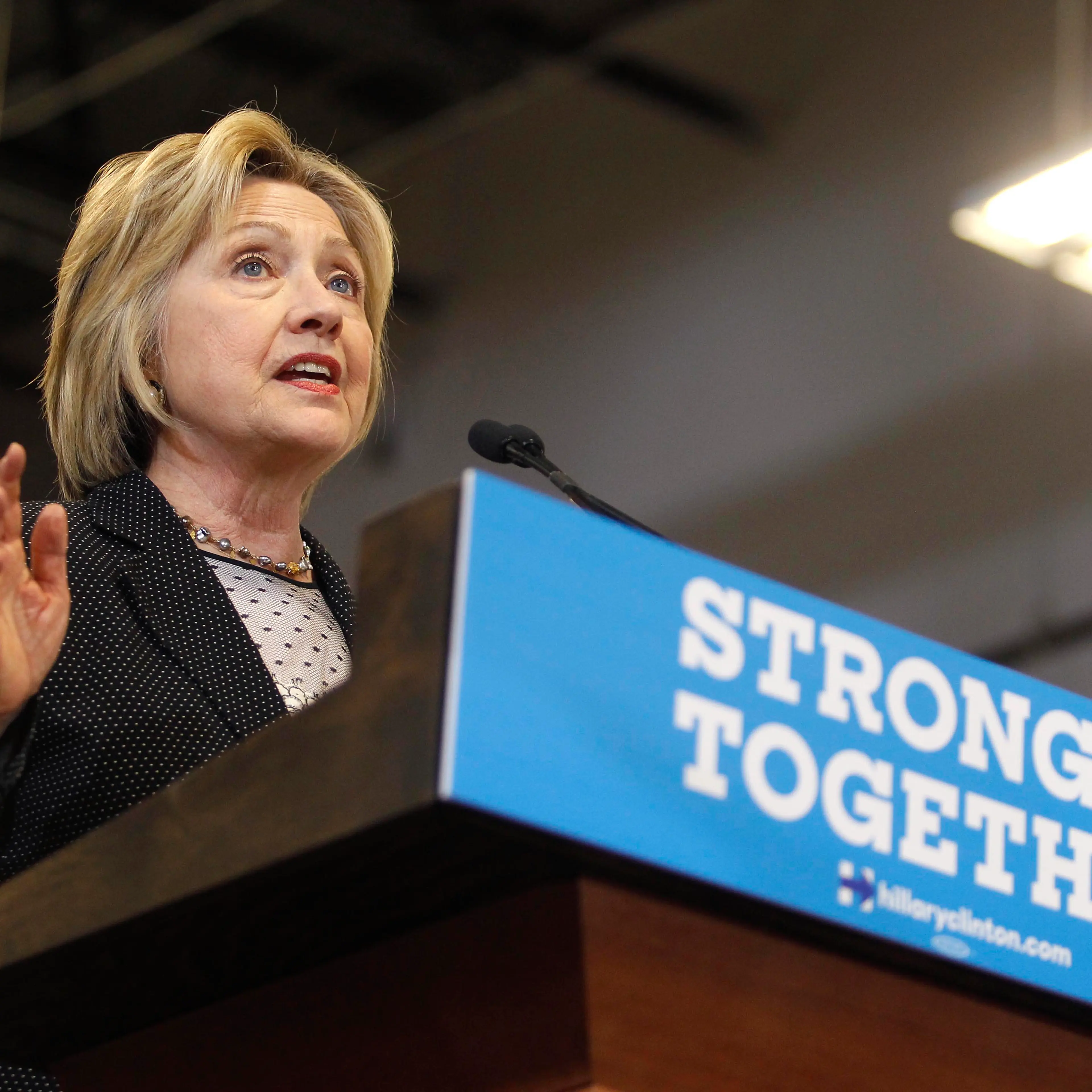 Hillary Clinton Gives Economic Address In Columbus, Ohio