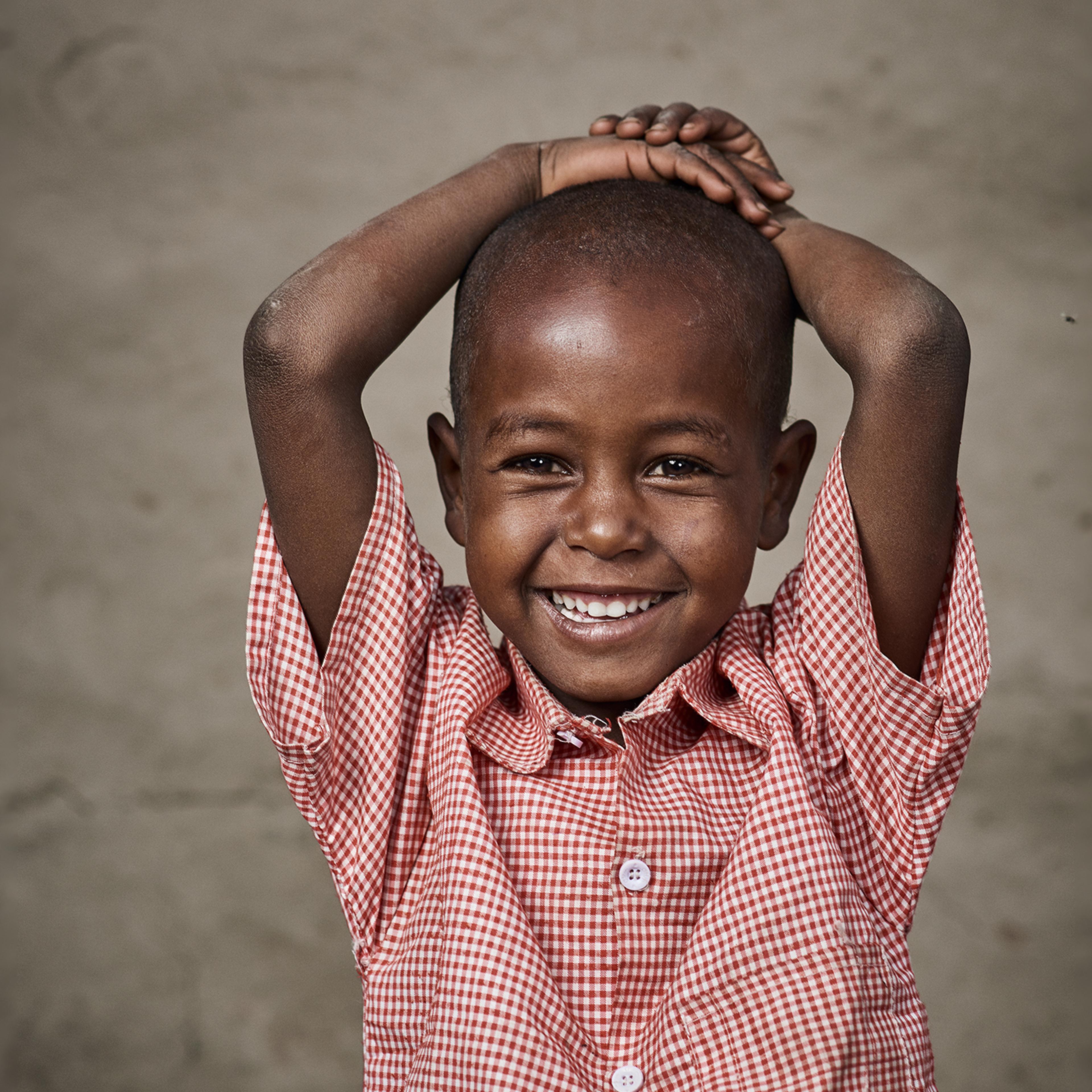 Mohamad Nasir, 5, poses for a portrait in Ethiopia on Oct. 19, 2017.