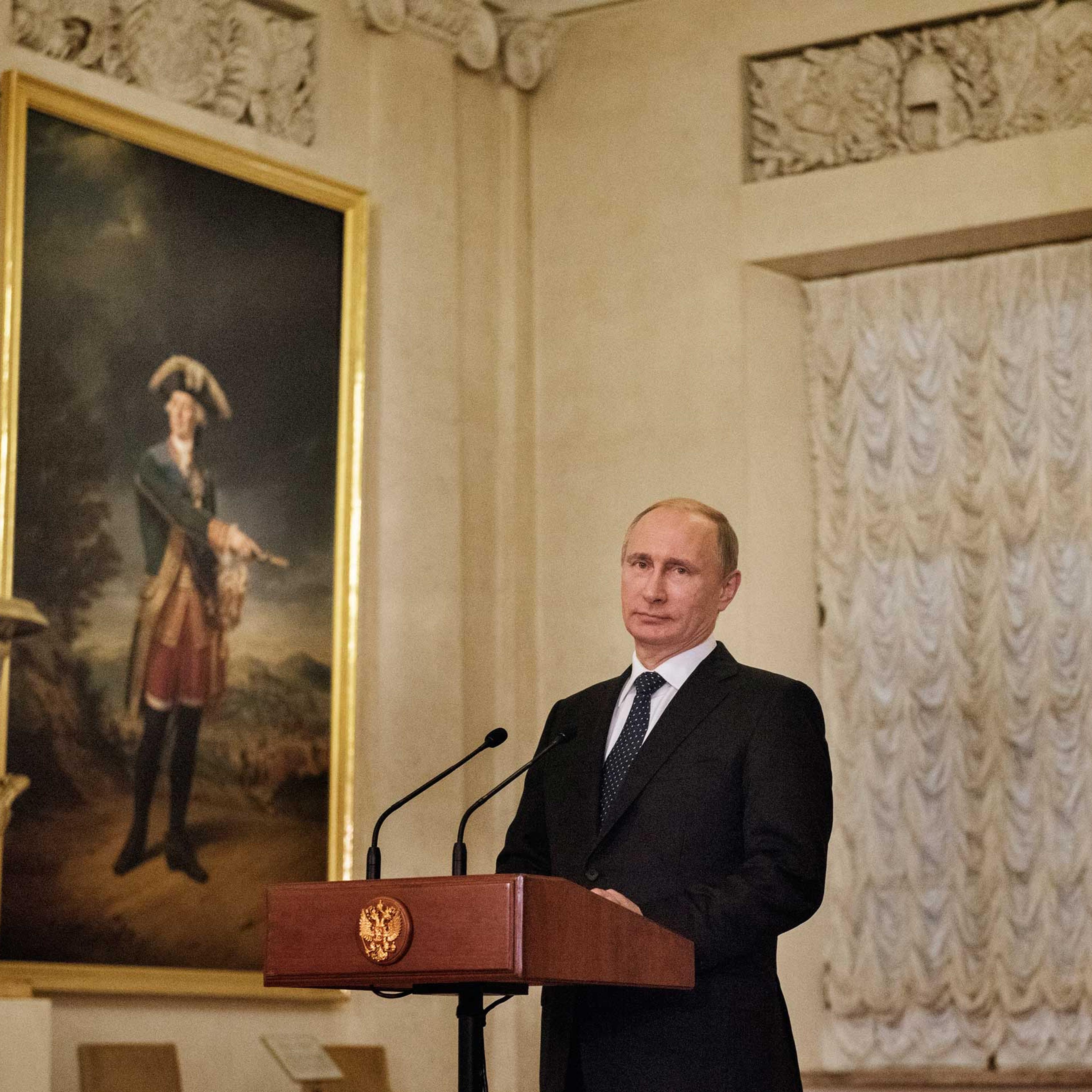 President Putin at Kremlin, in Moscow, Dec. 8, 2014.