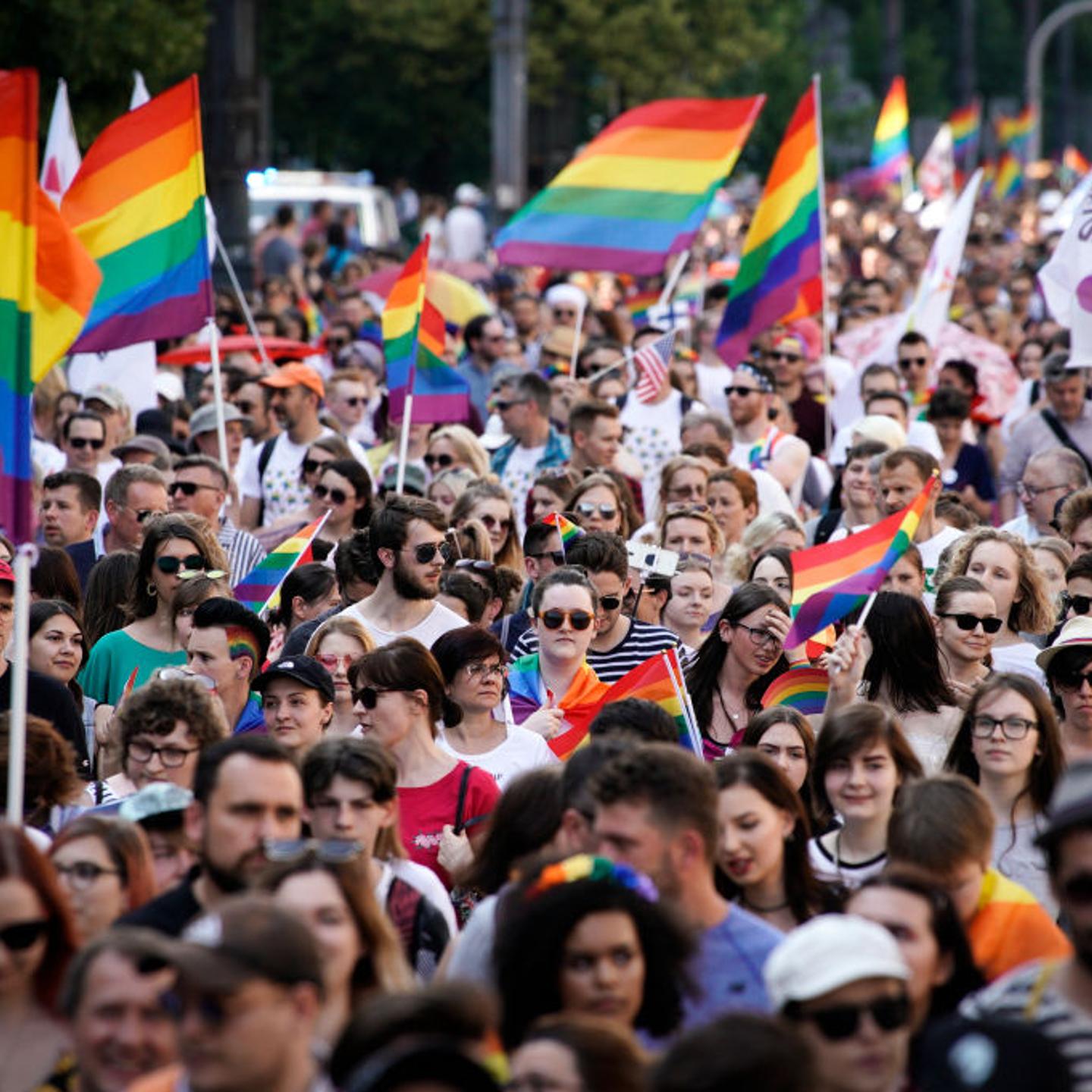 Gay Pride Parade Takes Place In Warsaw