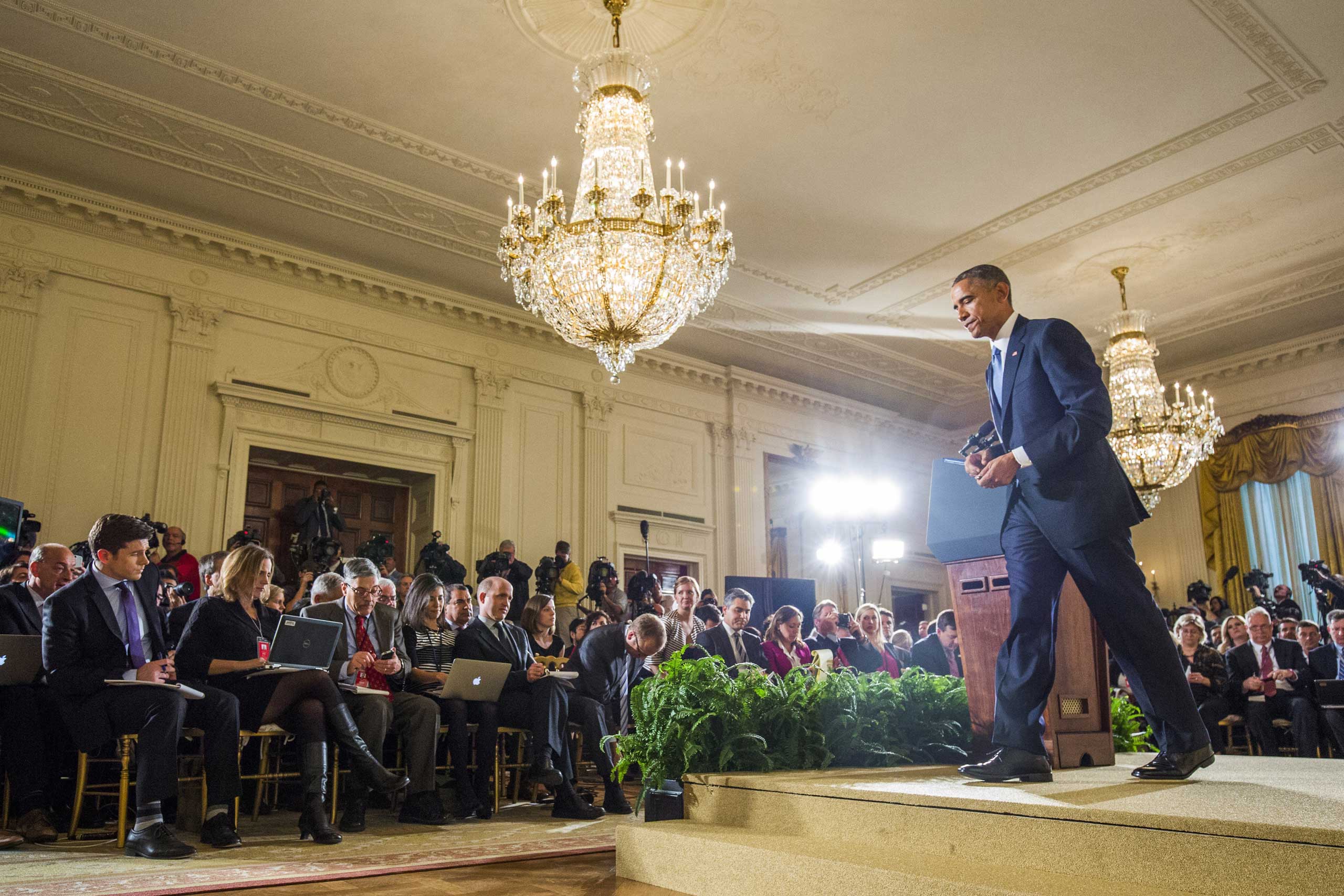 President Obama Holds News Conference at the White House