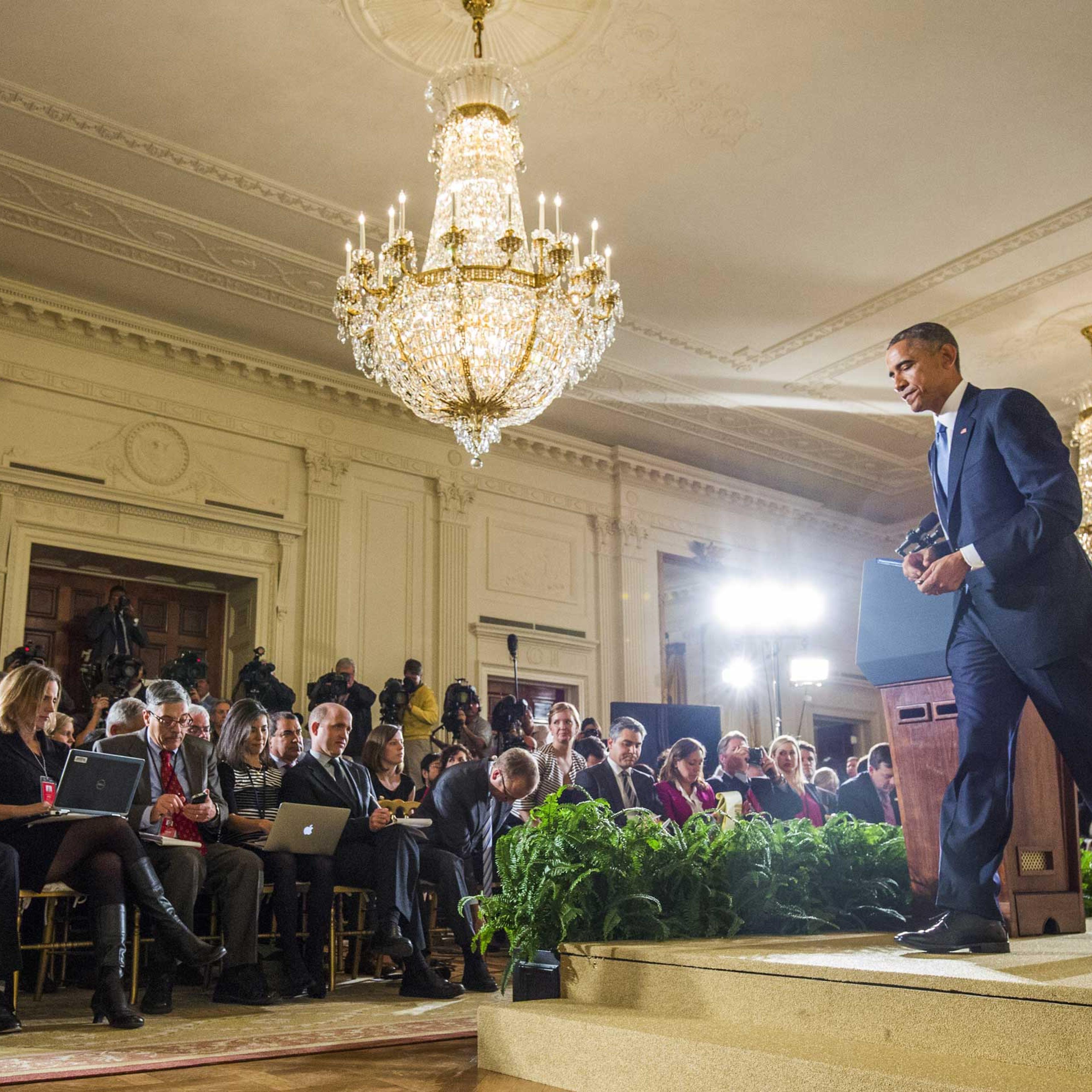 President Obama Holds News Conference at the White House