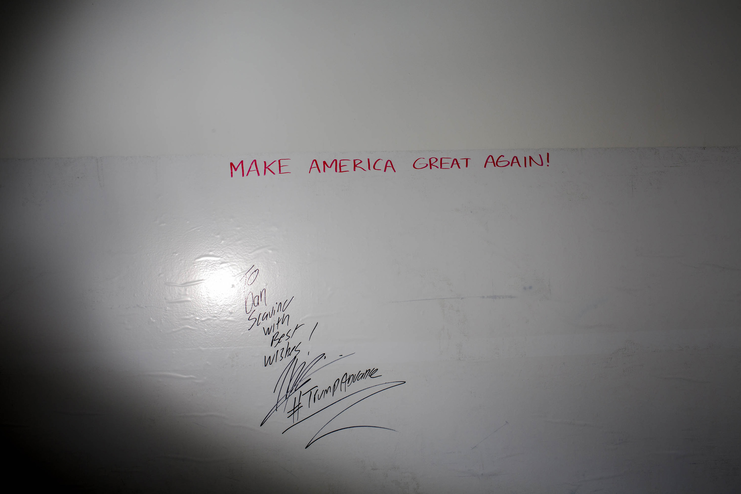 NEW YORK - MAY 24: Scenes from Inside the campaign headquarters of Donald Trump on May 24, 2016, in Trump Tower in New York City. (Photo by Landon Nordeman)