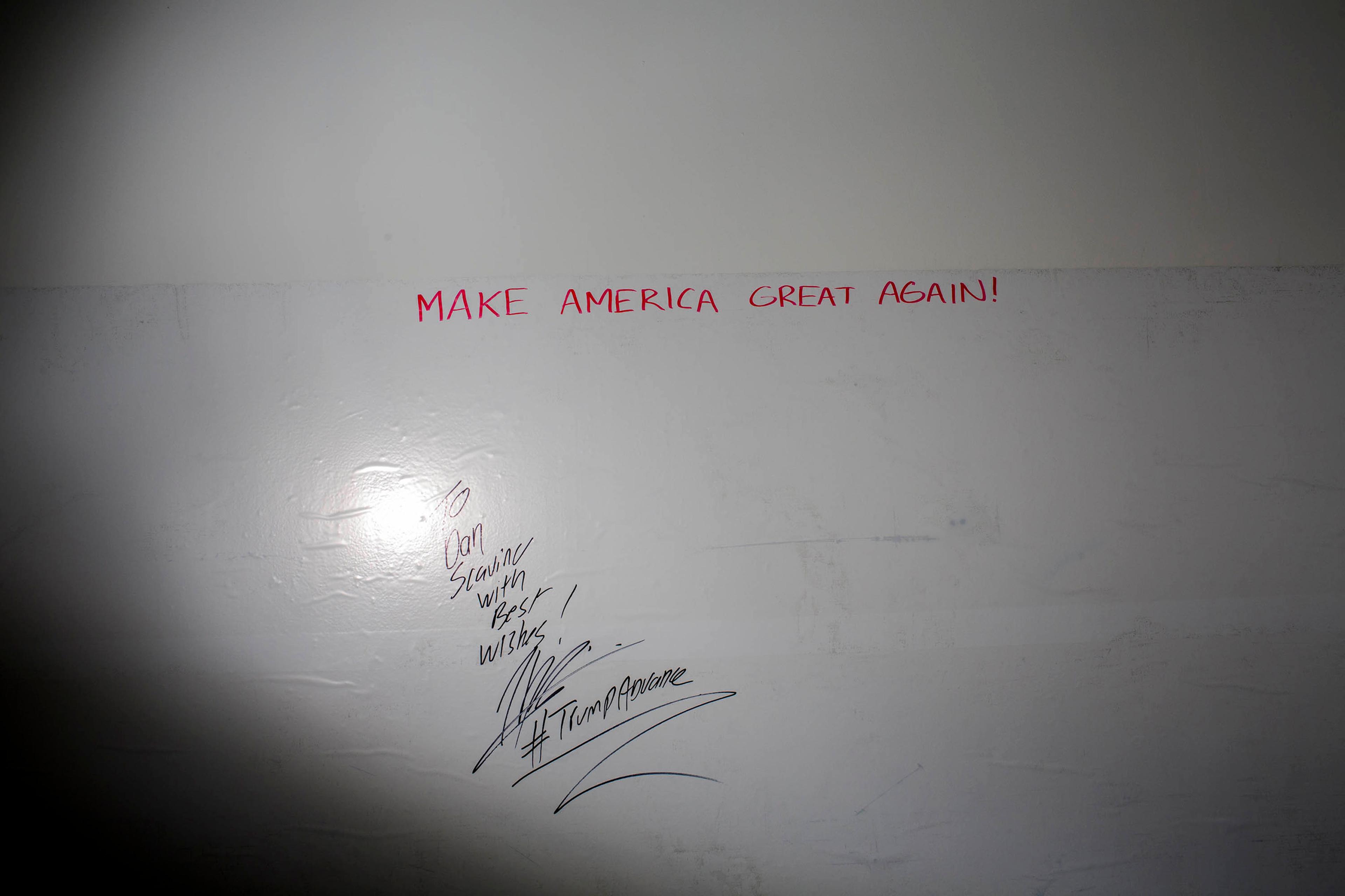 NEW YORK - MAY 24: Scenes from Inside the campaign headquarters of Donald Trump on May 24, 2016, in Trump Tower in New York City. (Photo by Landon Nordeman)