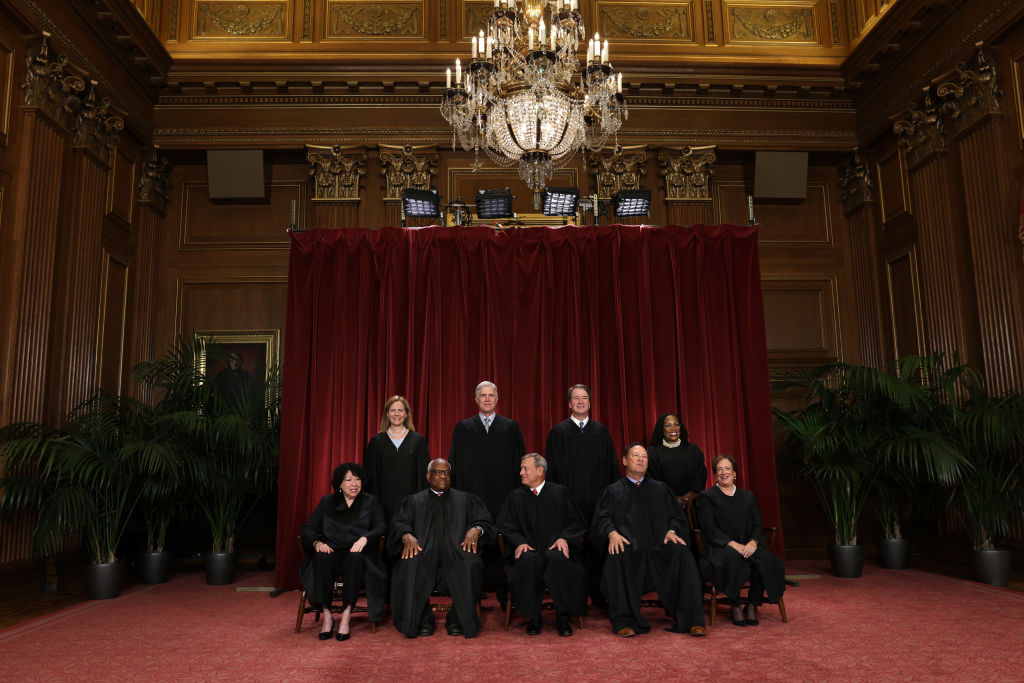 The U.S. Supreme Court Poses For Official Group Photo