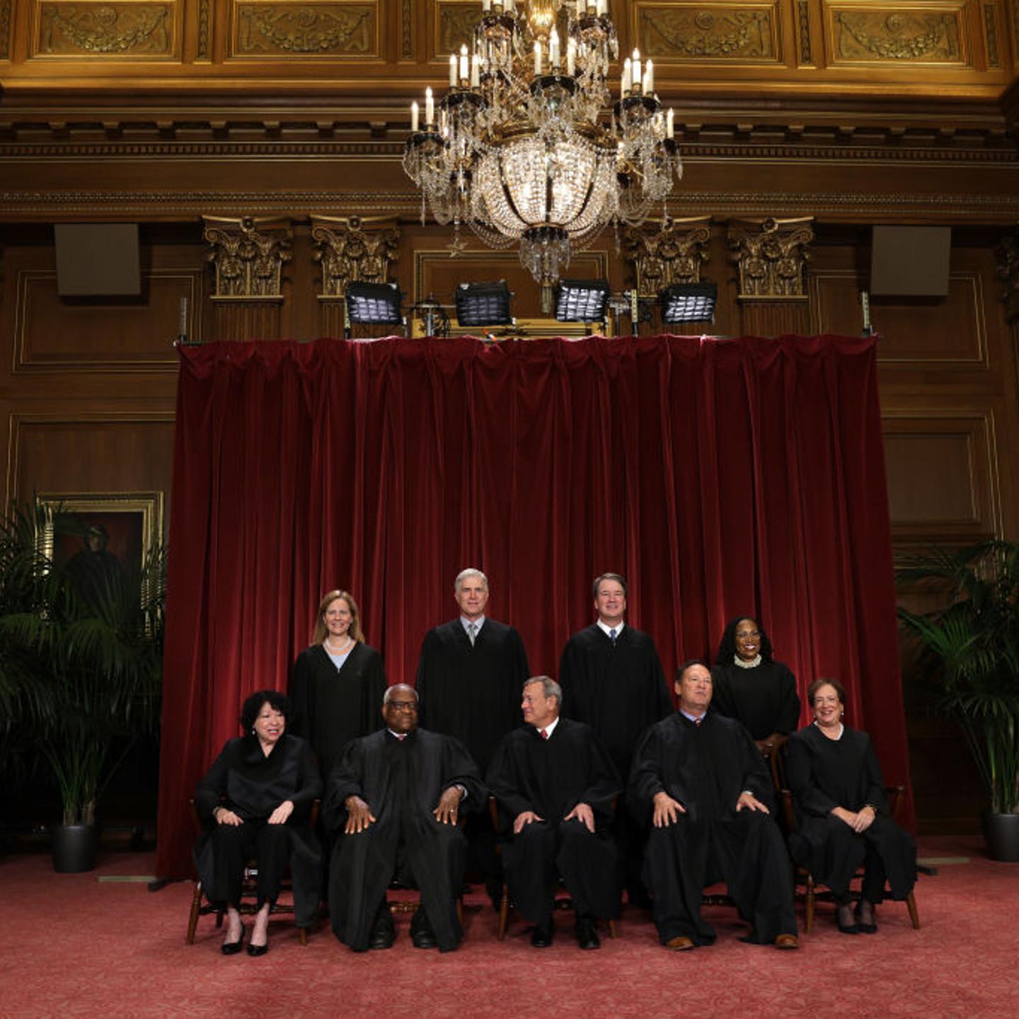 The U.S. Supreme Court Poses For Official Group Photo