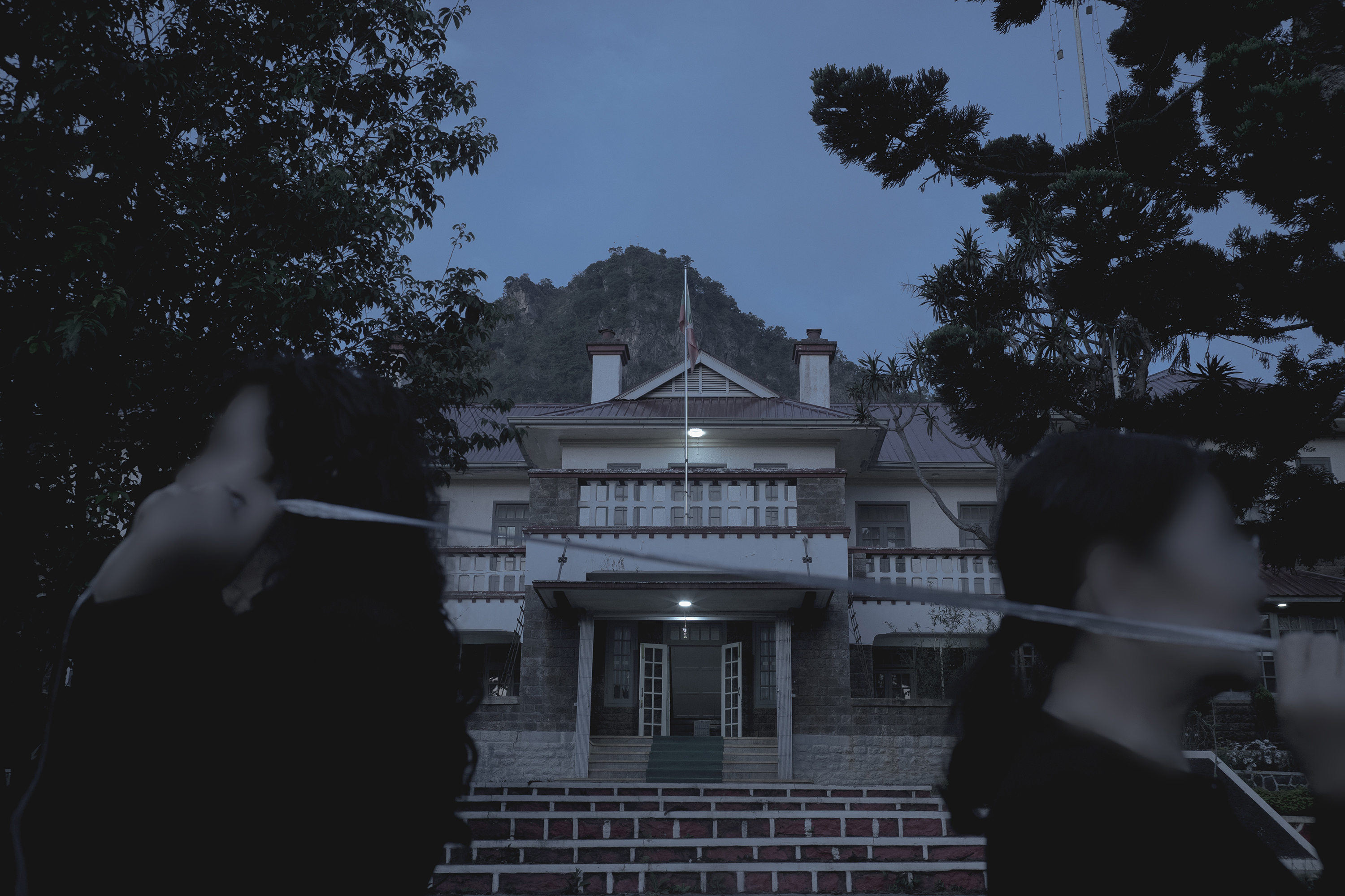 The state minister’s residence in Taunggyi, formerly inhabited by Sai's father Linn Htut. "He didn’t have a life of his own, trapped inside his office and the residence," Sai says. "He’s trapped inside a COVID-19 infested prison now."