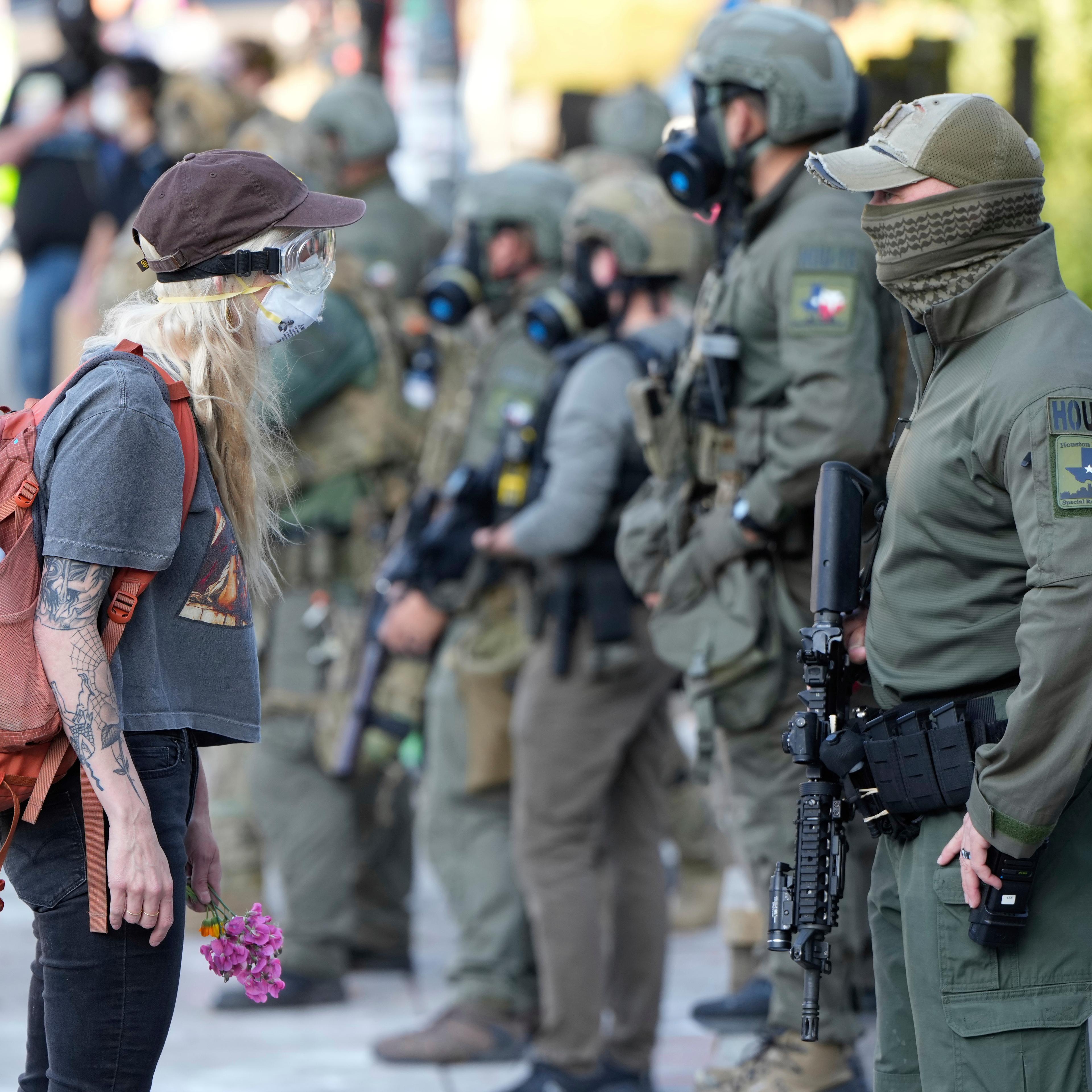 Trump Military Portland Oregon
