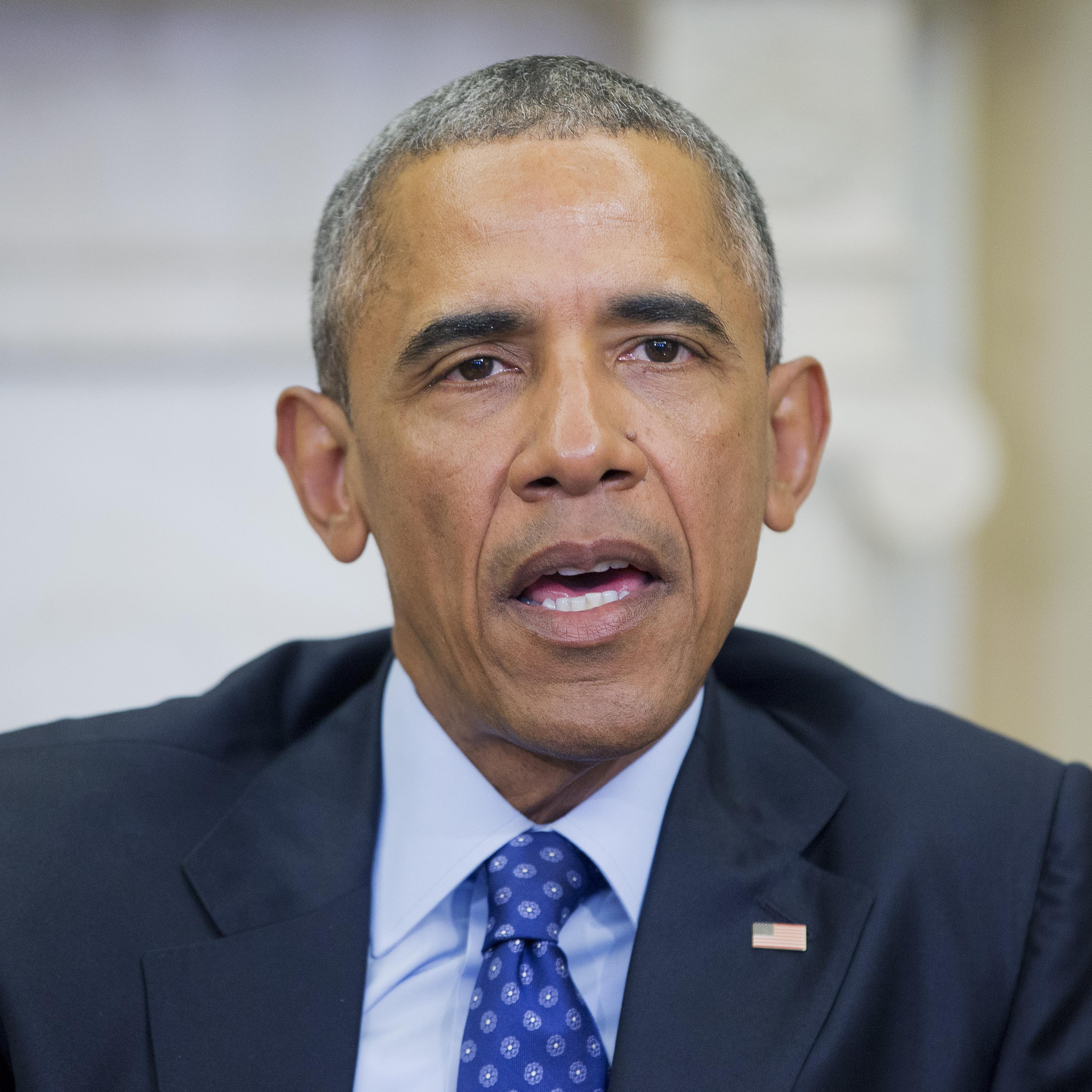 Barack Obama speaks in the Oval Office in Washington, D.C. on Jan. 4, 2016.