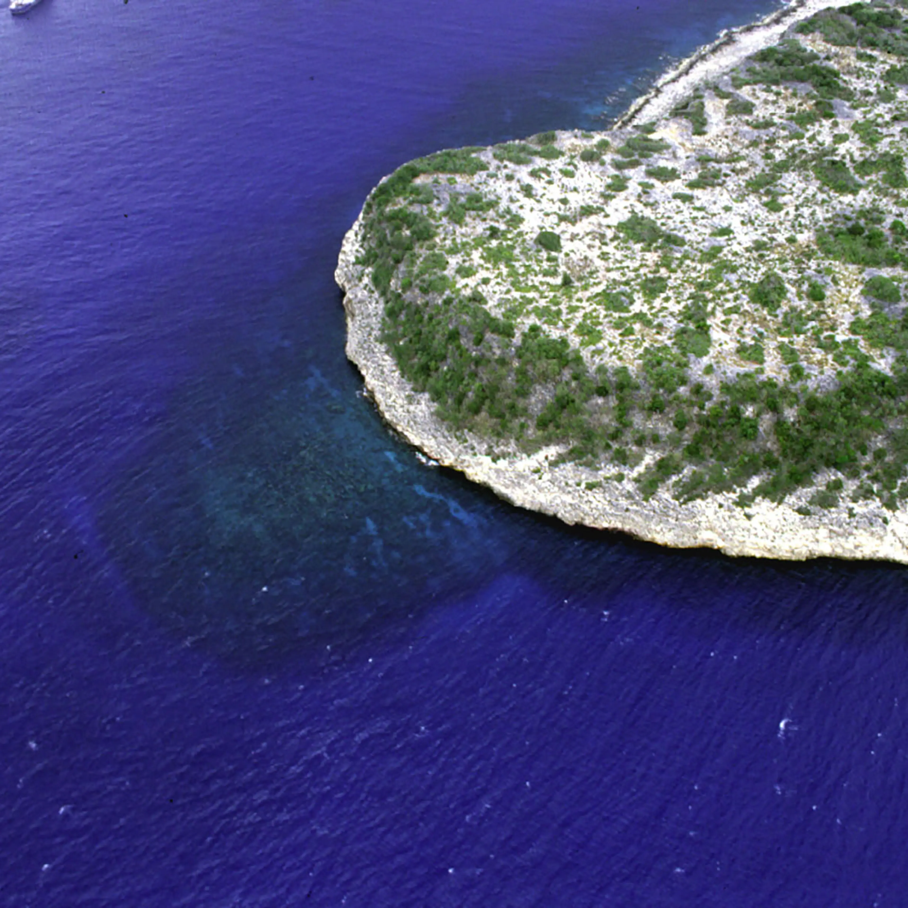 Northwest point of the island of Navassa
