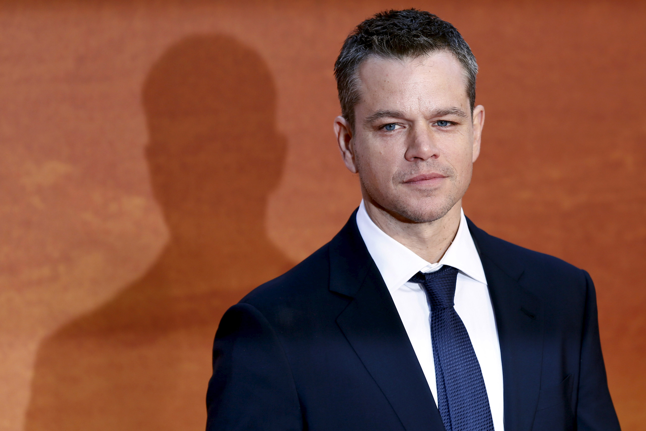 Actor Damon arrives for the UK premiere of "The Martian" at Leicester Square in London