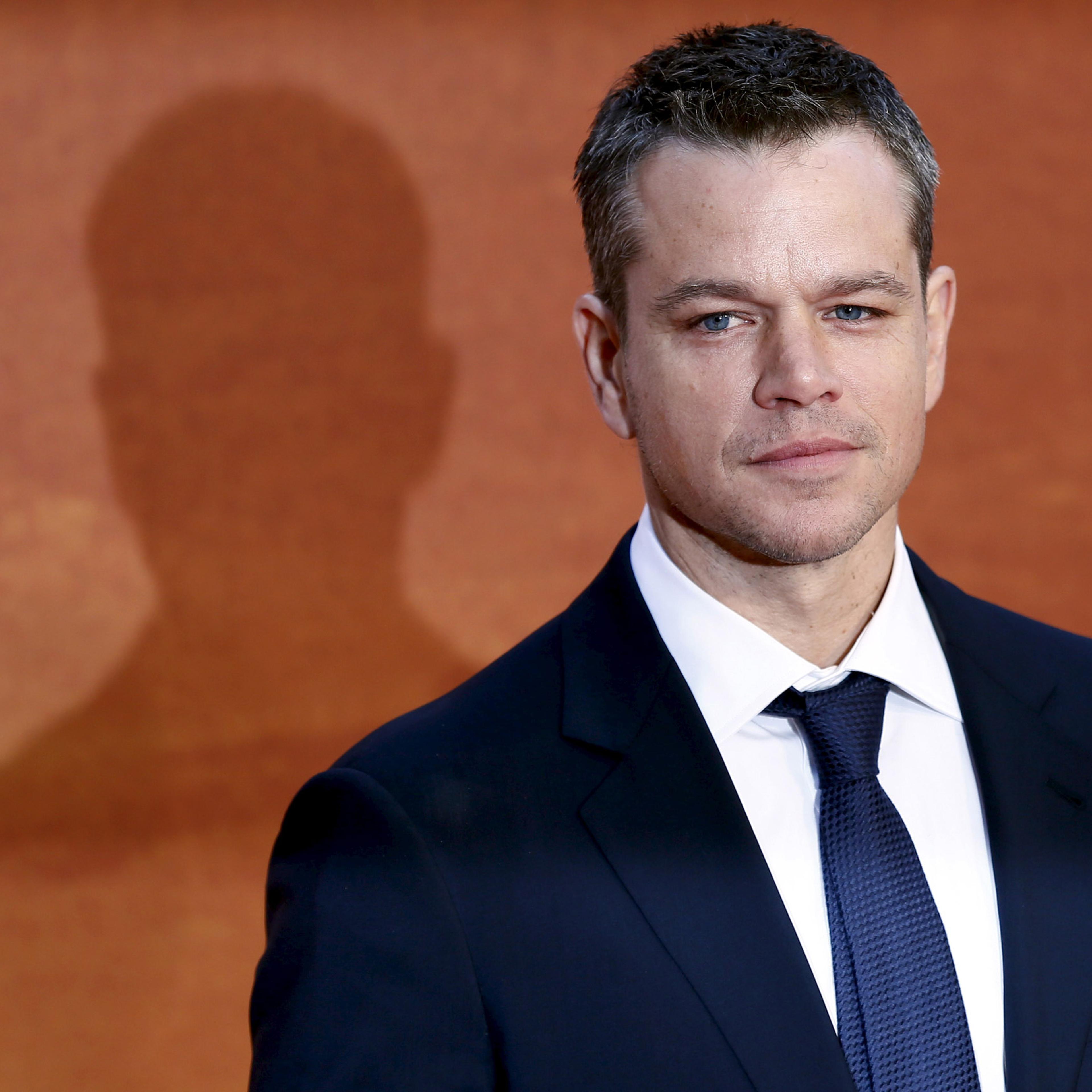 Actor Damon arrives for the UK premiere of "The Martian" at Leicester Square in London