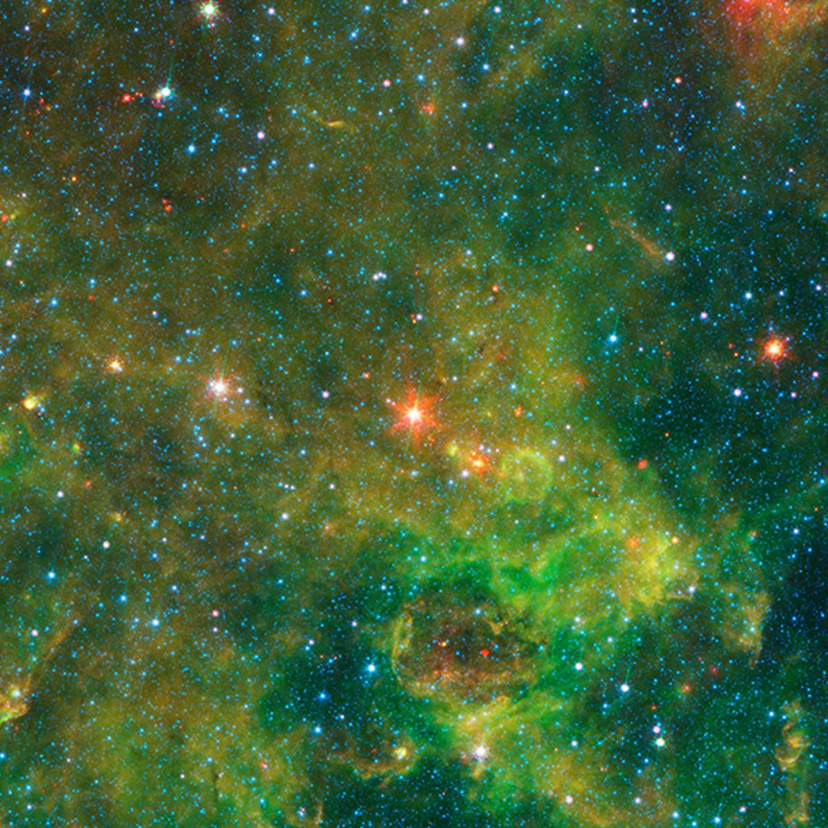 An age-defying star designated as IRAS 19312+1950 exhibits features characteristic of a very young star and a very old star.