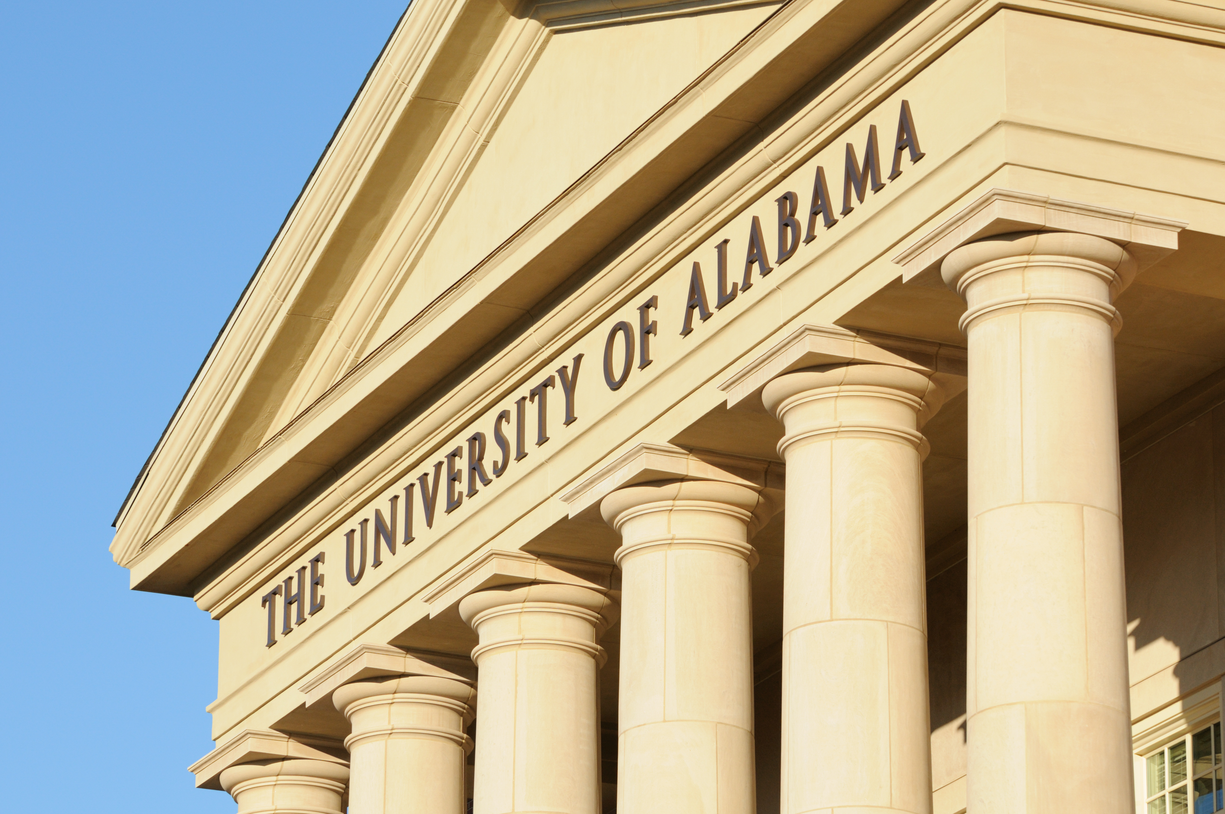 The University of Alabama sign