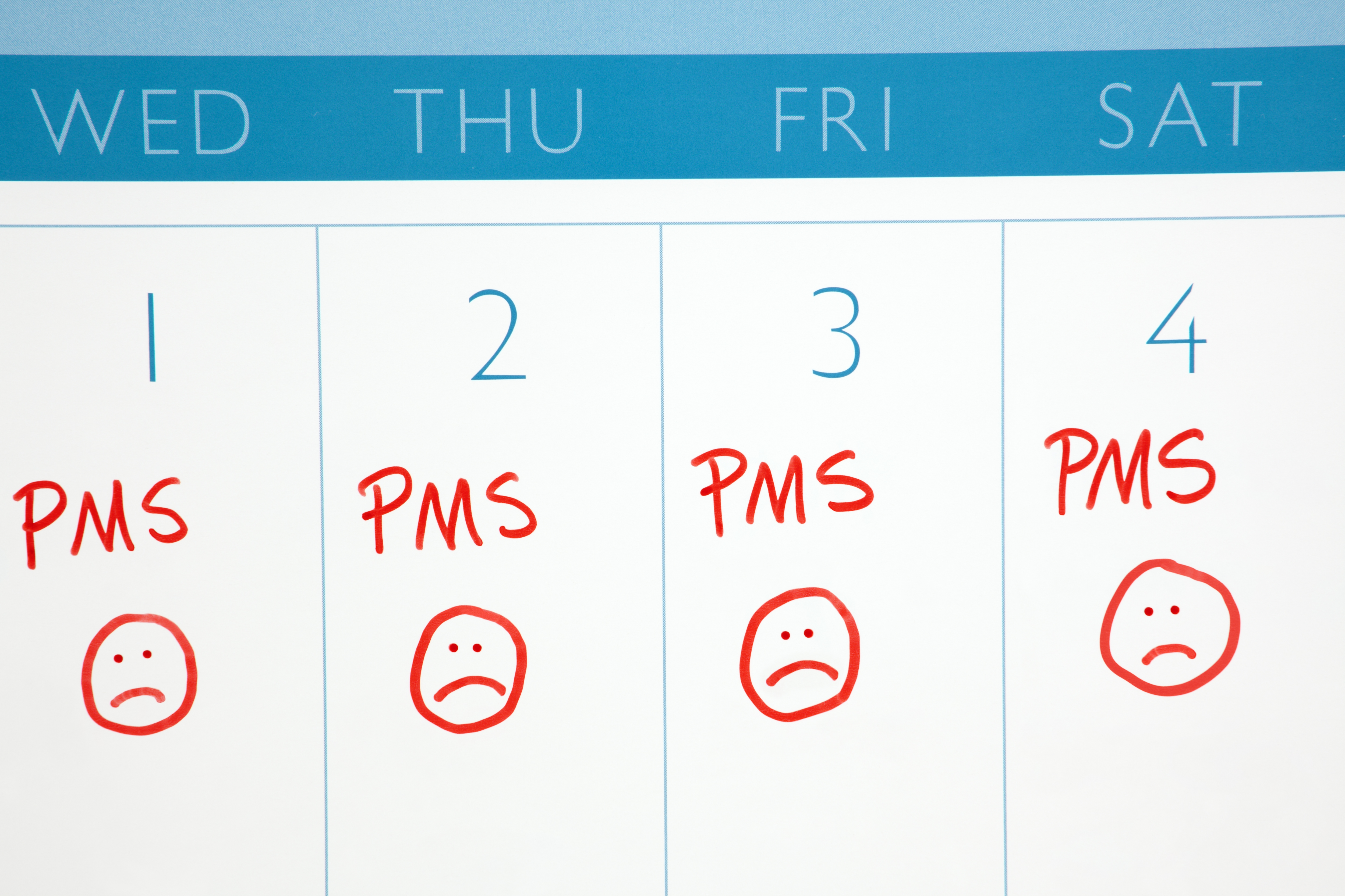 Calendar: PMS or Menstruation Cycle