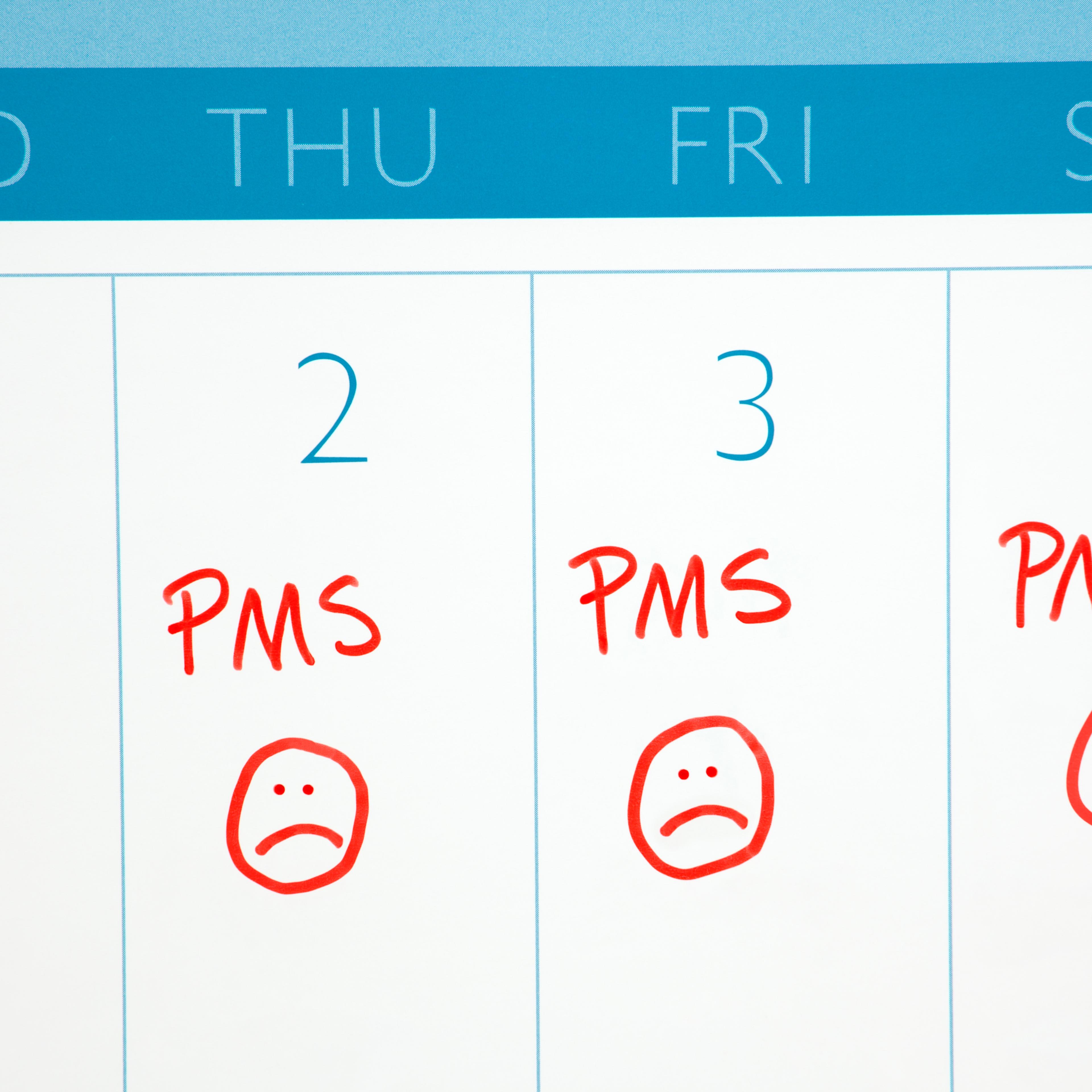 Calendar: PMS or Menstruation Cycle