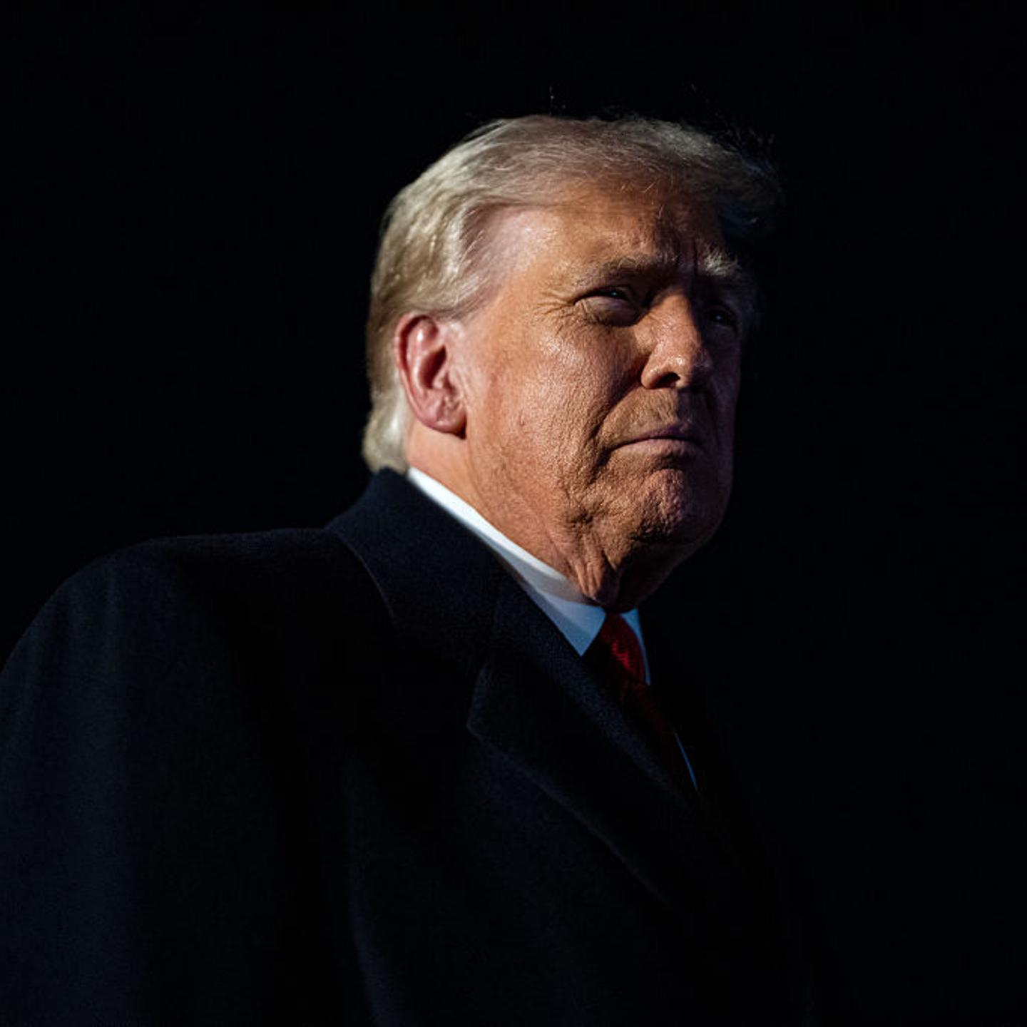 U.S. President Donald Trump speaks to members of the press as he departs the White House for Joint Base Andrews in Washington, D.C. on Oct. 24, 2025.