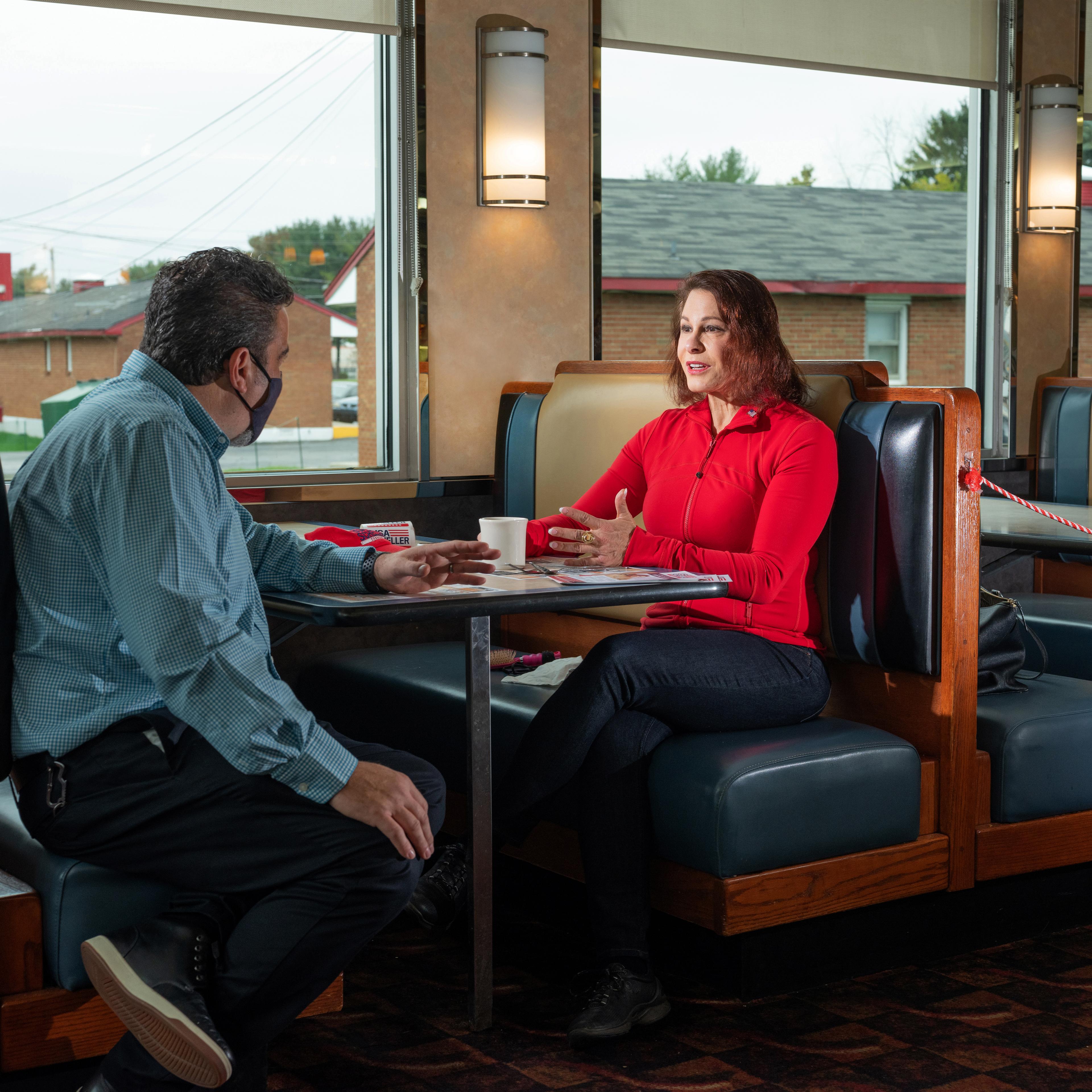 October 24, 2020 - Allentown, PA: Lisa Scheller (Republican Party) is running for election to the U.S. House to represent Pennsylvania's 7th Congressional District. On Saturday October 24th, she canvased through the morning and afternoon, following by a
