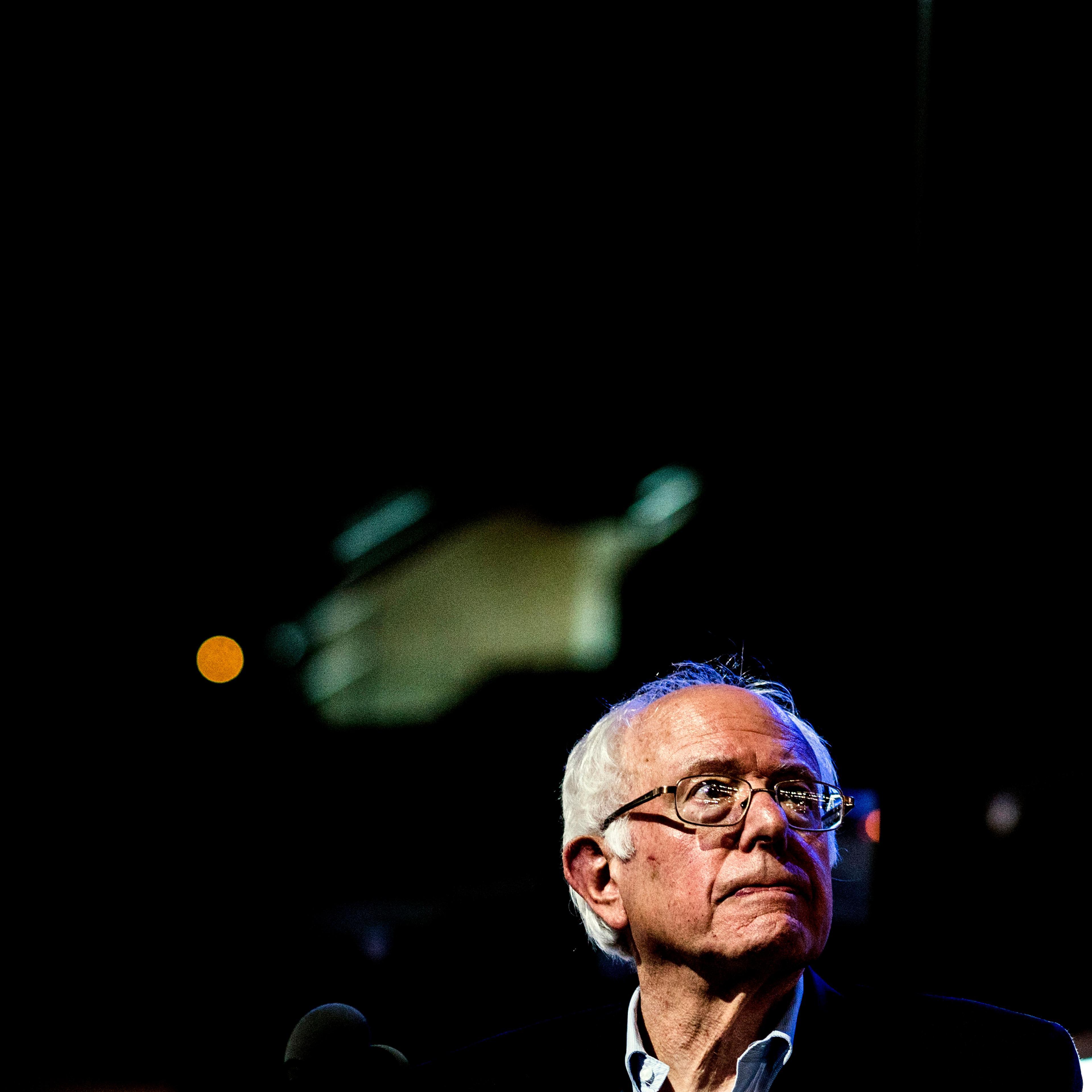Vermont Sen. Bernie Sanders speaks at the Democratic National Convention on July 25, 2016, in Philadelphia.