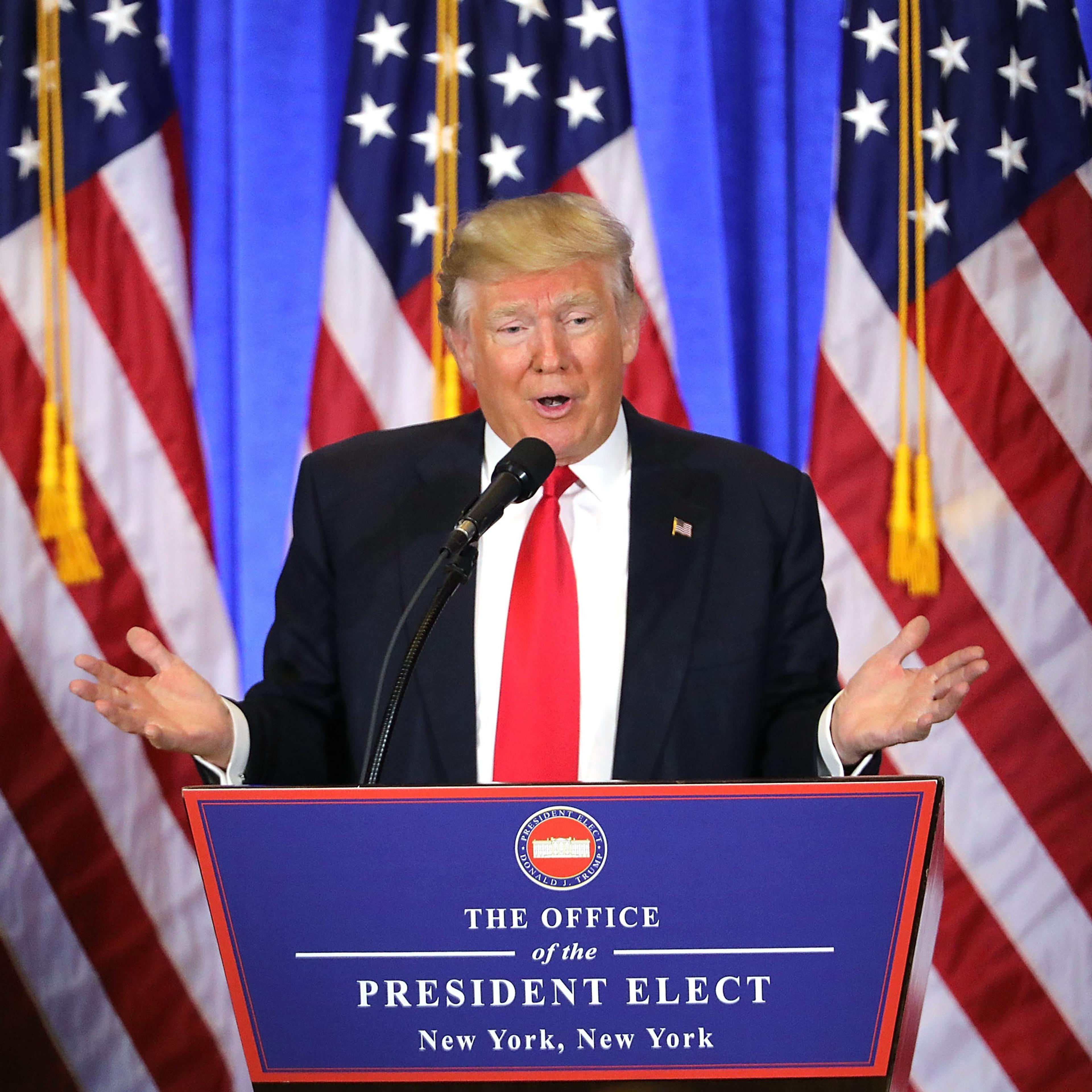 President-Elect Donald Trump Holds Press Conference In New York