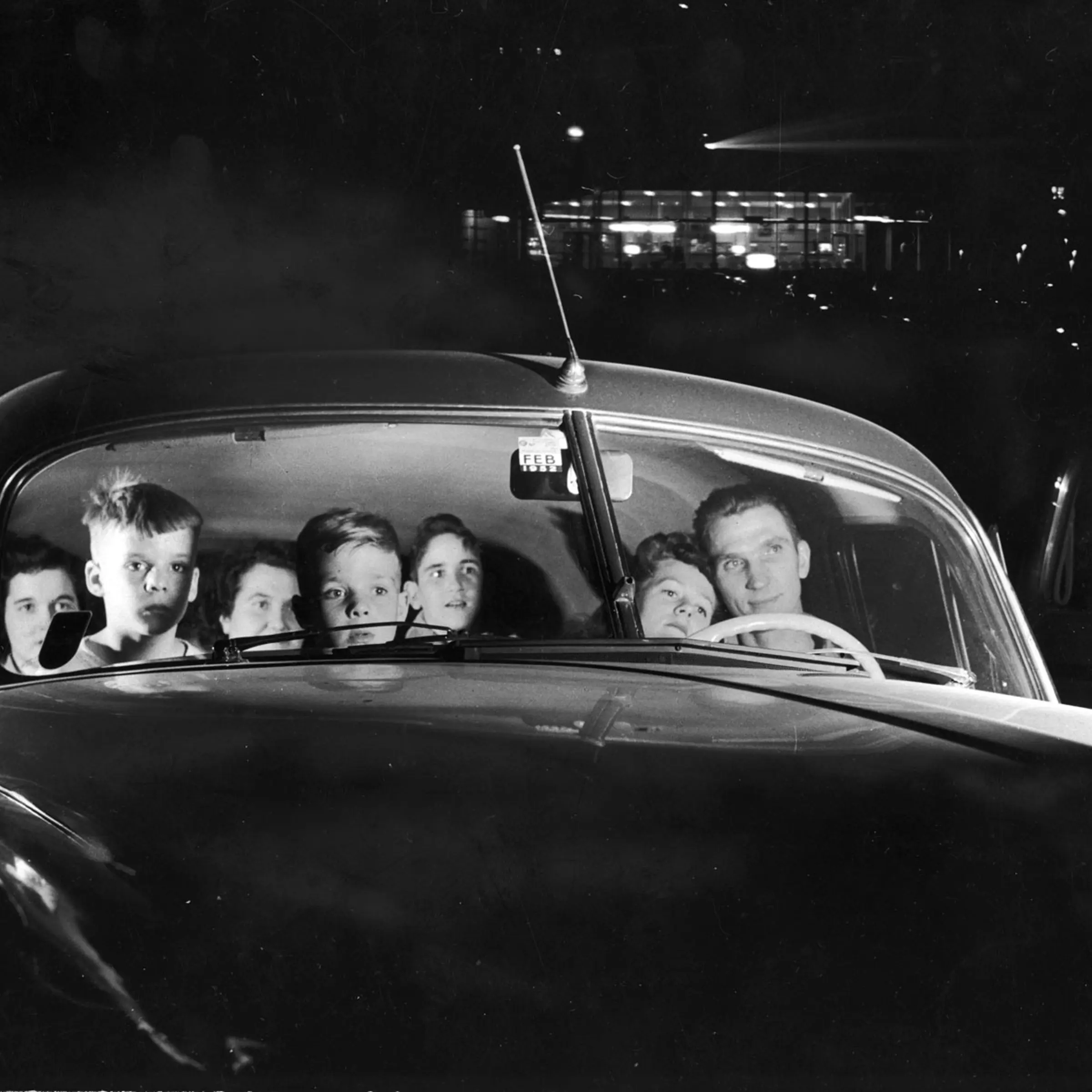 Drive-in theater, Chicago, 1951.
