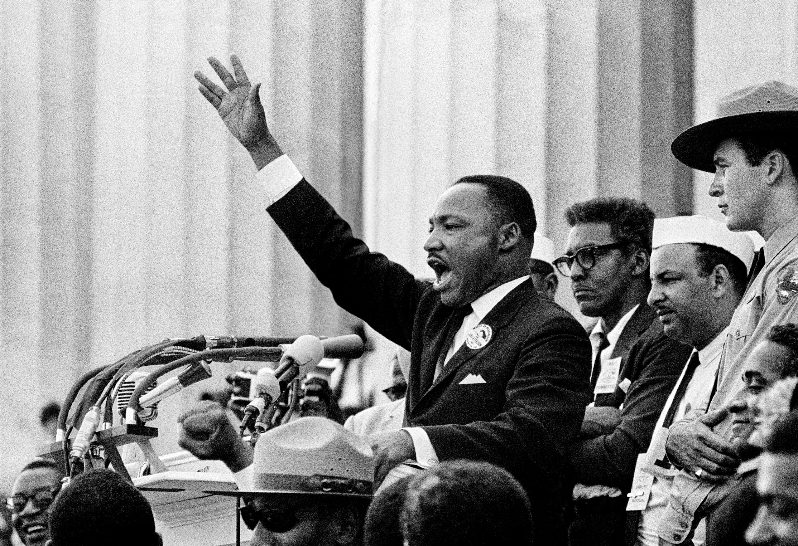 King ends his speech with the words of the old Negro spiritual, “Free at last! Free at last! Thank God Almighty, we are free at last!”   Washington,  D.C.  1963