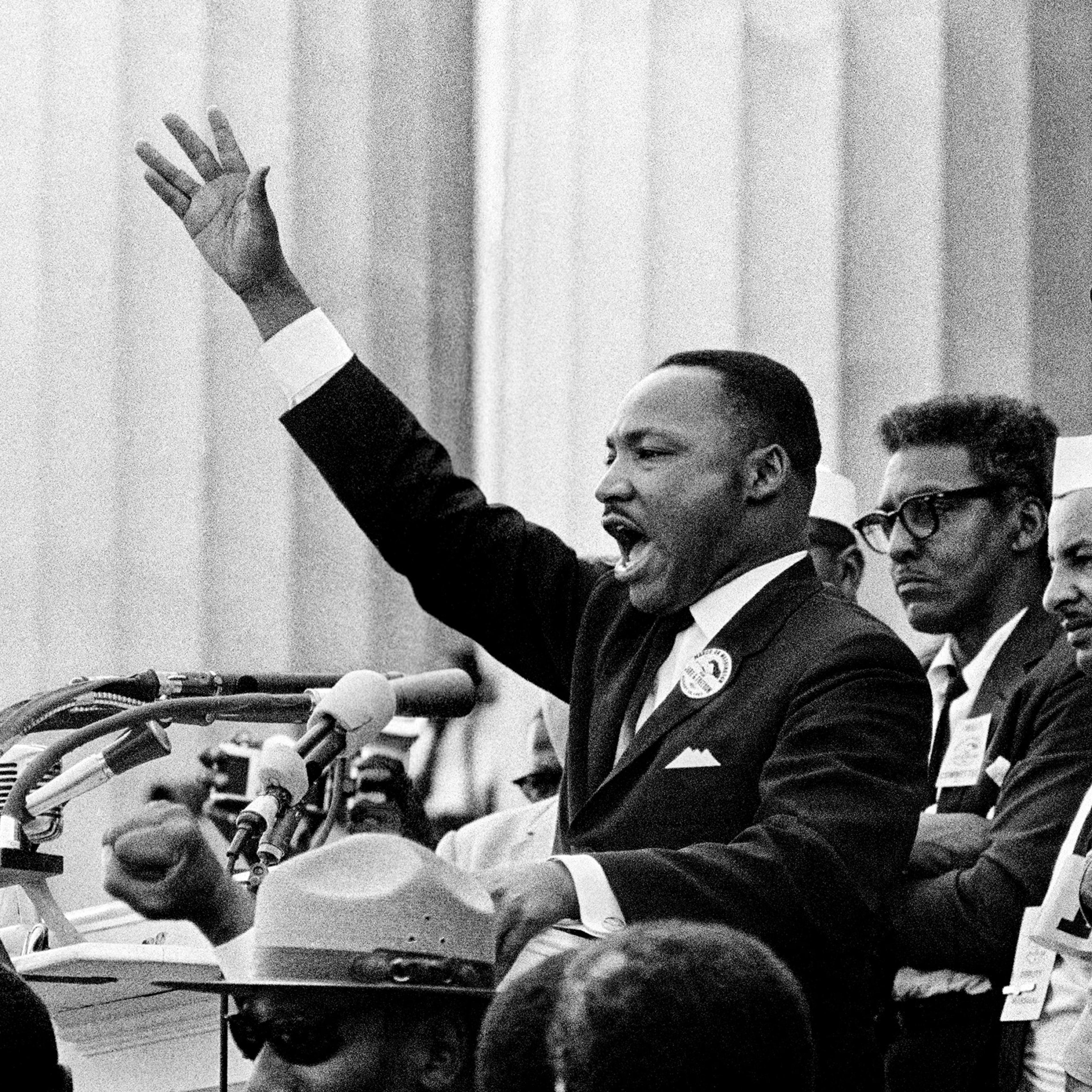 King ends his speech with the words of the old Negro spiritual, “Free at last! Free at last! Thank God Almighty, we are free at last!” Washington, D.C. 1963