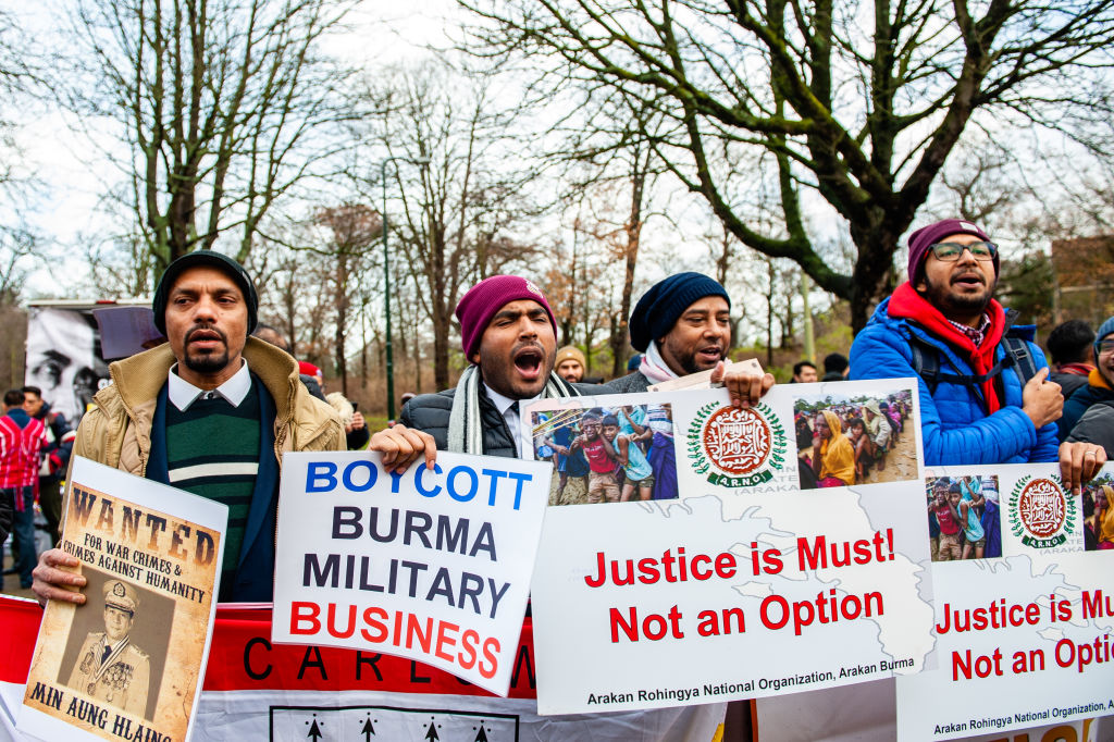 Rohingya Solidarity Rally At The ICJ, In The Hague