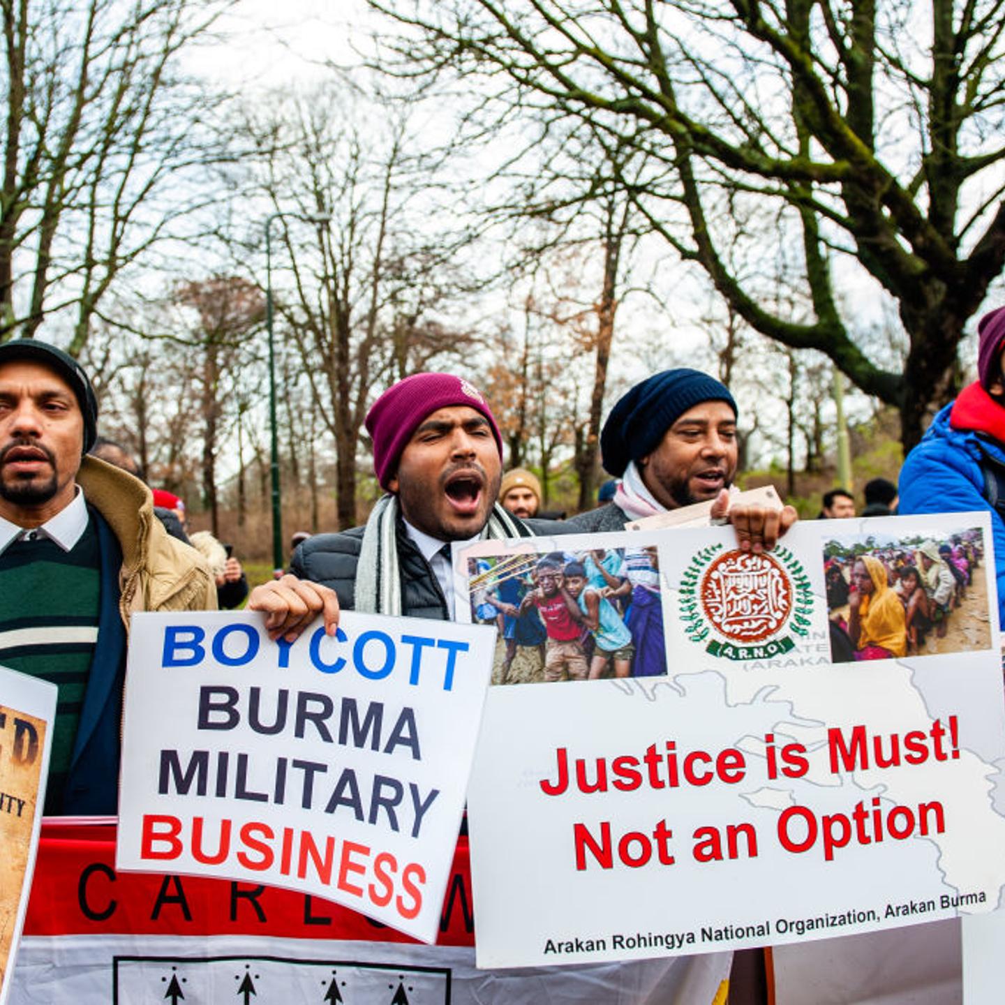 Rohingya Solidarity Rally At The ICJ, In The Hague
