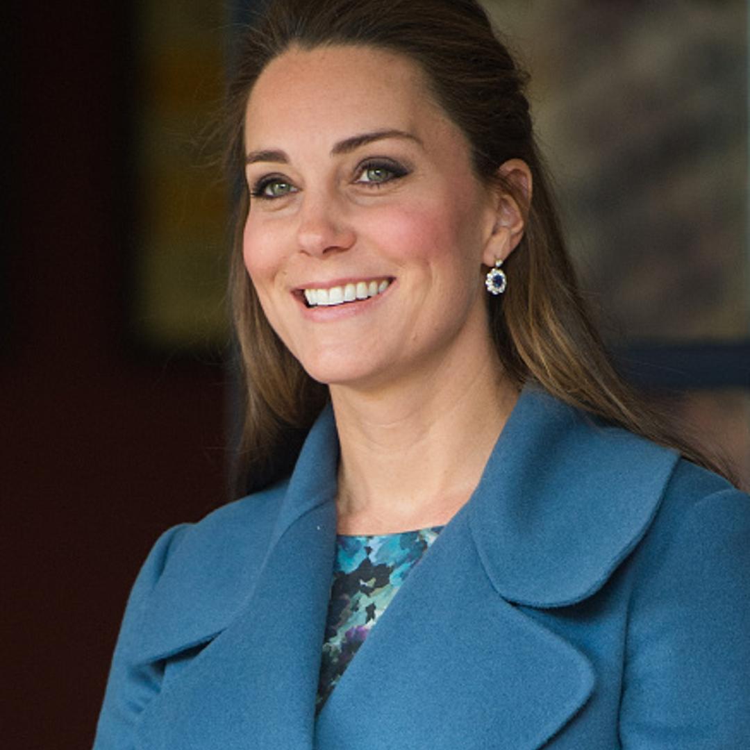 Catherine, Duchess of Cambridge visits the Emma Bridgewater Factory in Stoke on Trent, England on Feb. 18, 2015.