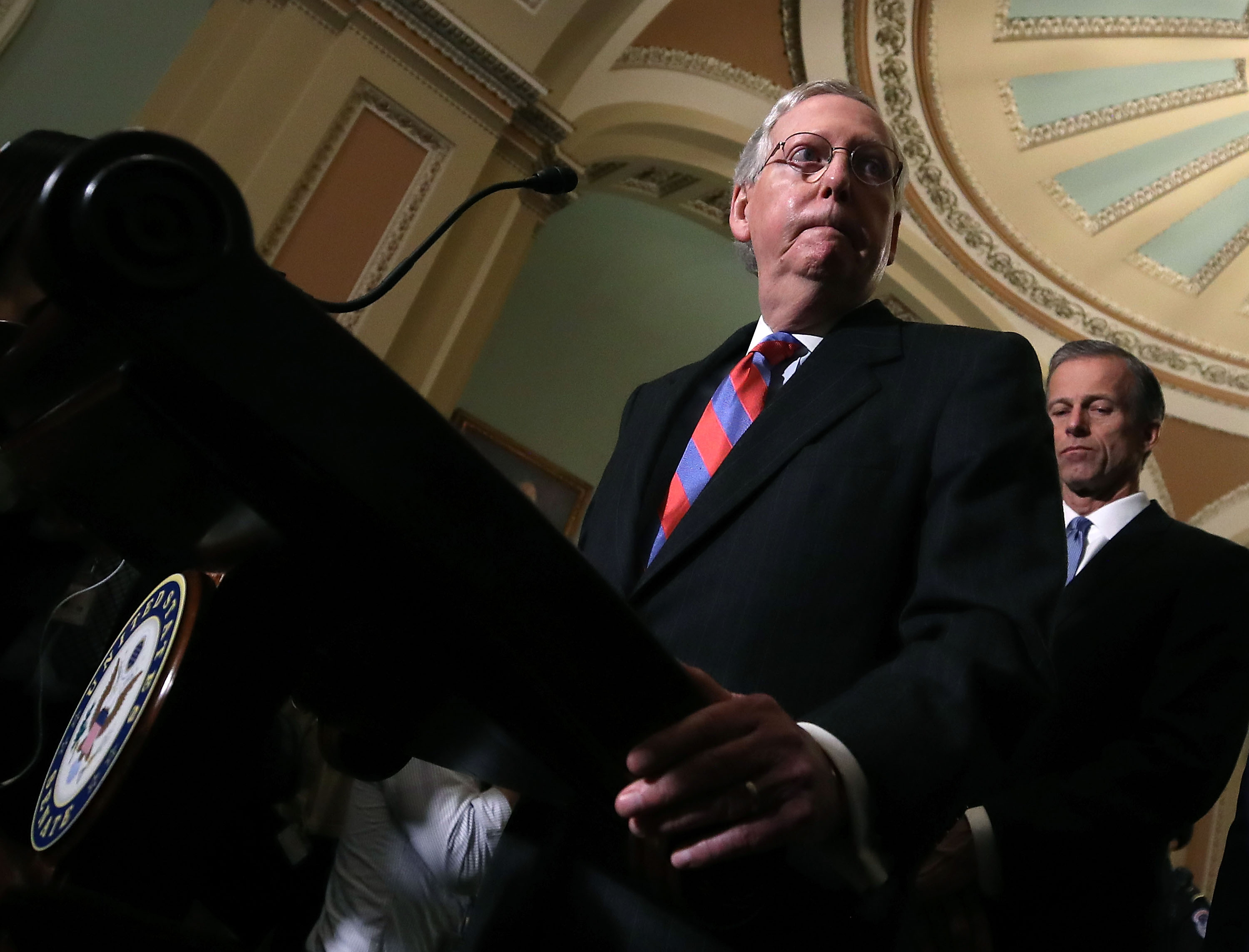 Senate GOP And Democrats Hold Weekly Policy Luncheons At The Capitol