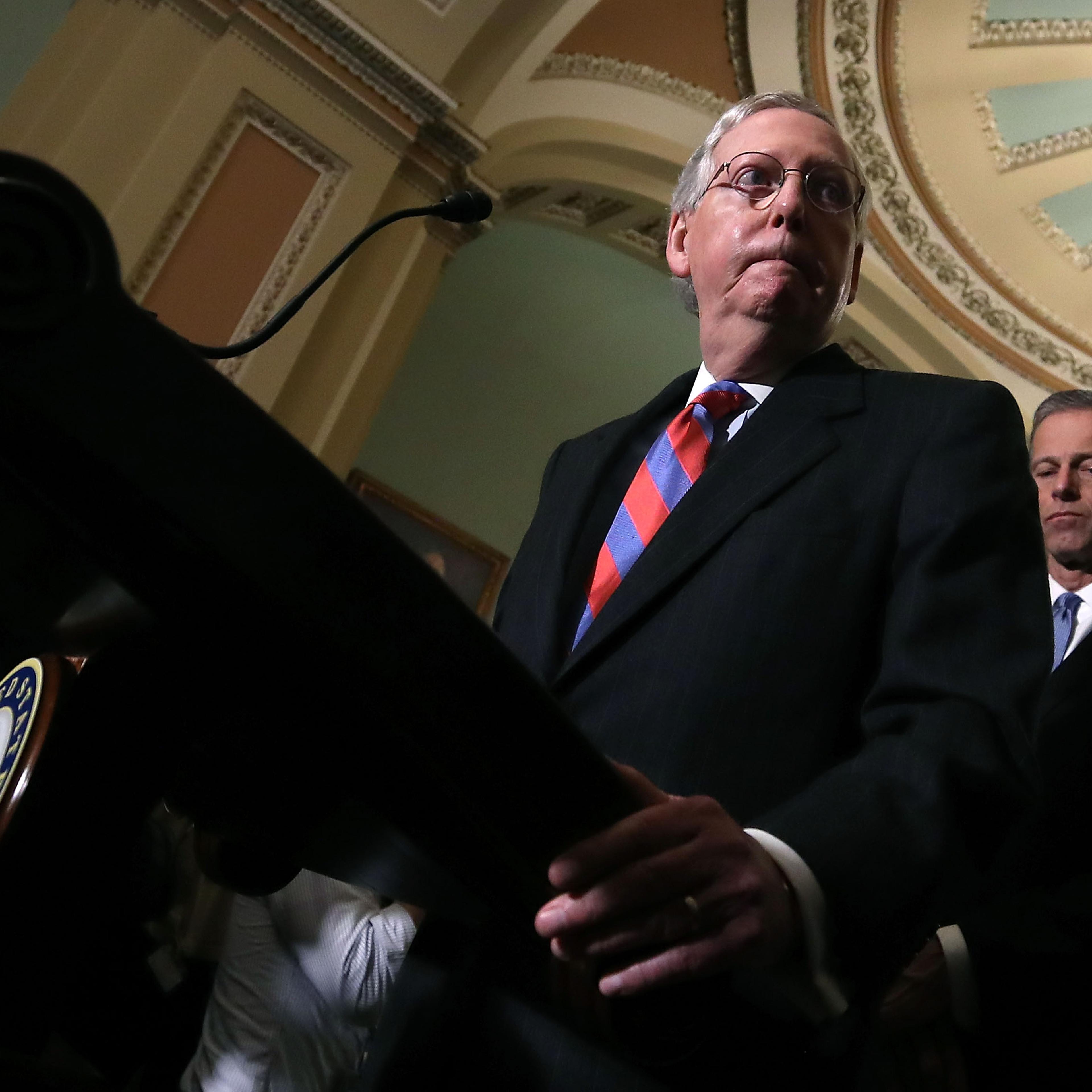 Senate GOP And Democrats Hold Weekly Policy Luncheons At The Capitol