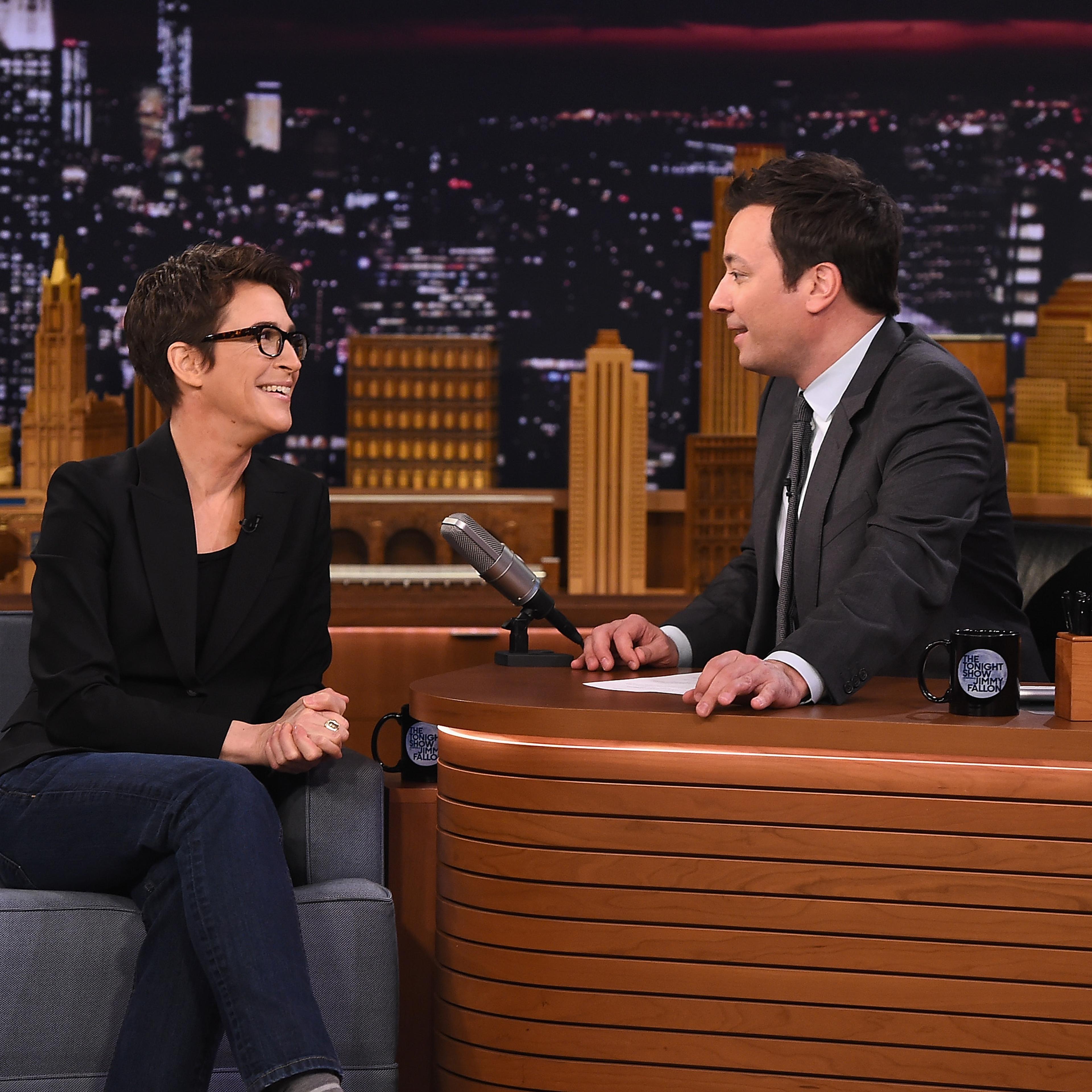 Rachel Maddow Visits "The Tonight Show Starring Jimmy Fallon"