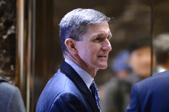 Retired Lieutenant General Michael Flynn, White House national security adviser-designate, walks through the lobby at Trump Tower in New York, U.S., on Wednesday, Jan. 4, 2017.