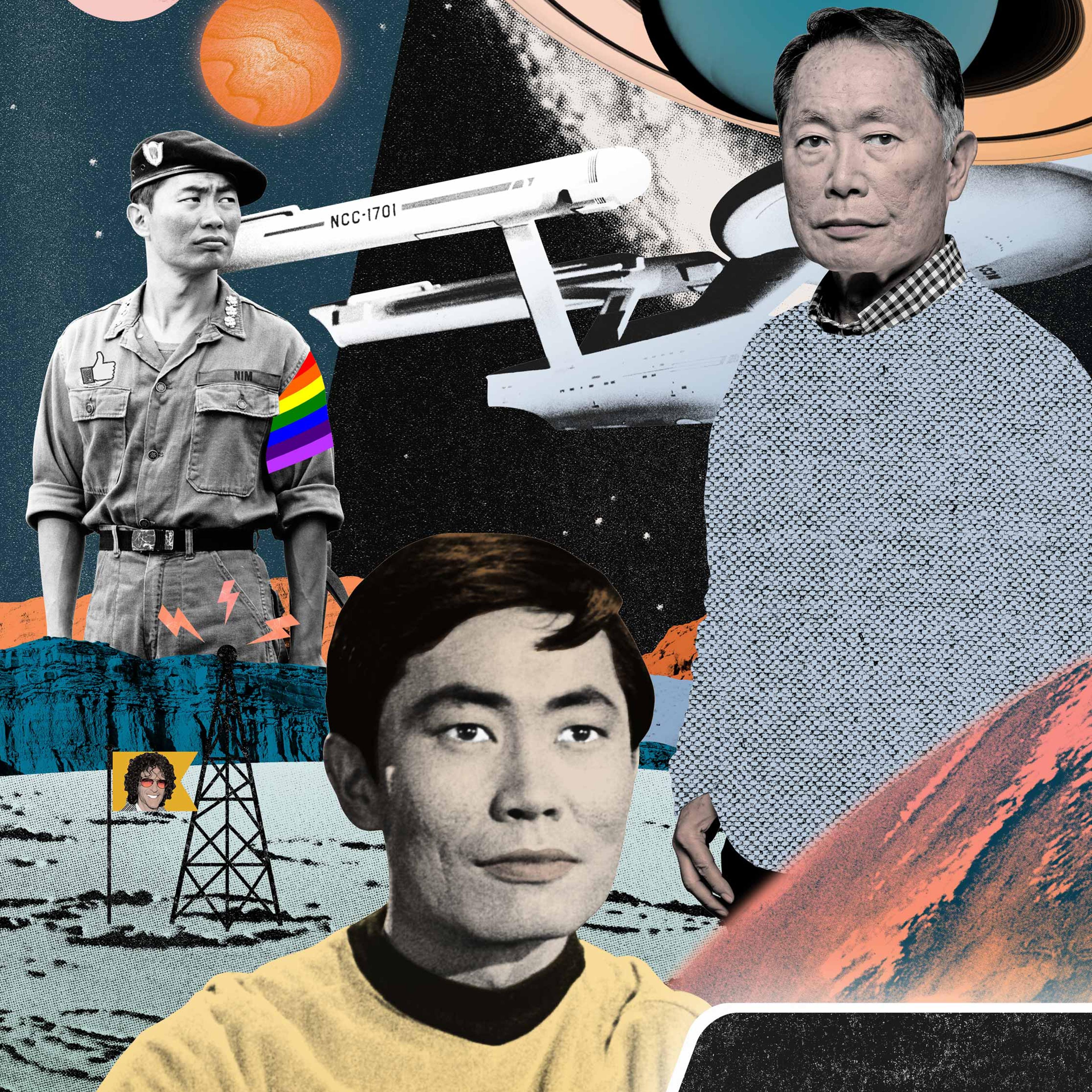George Takei Illustration by Eda Akultun for TIME