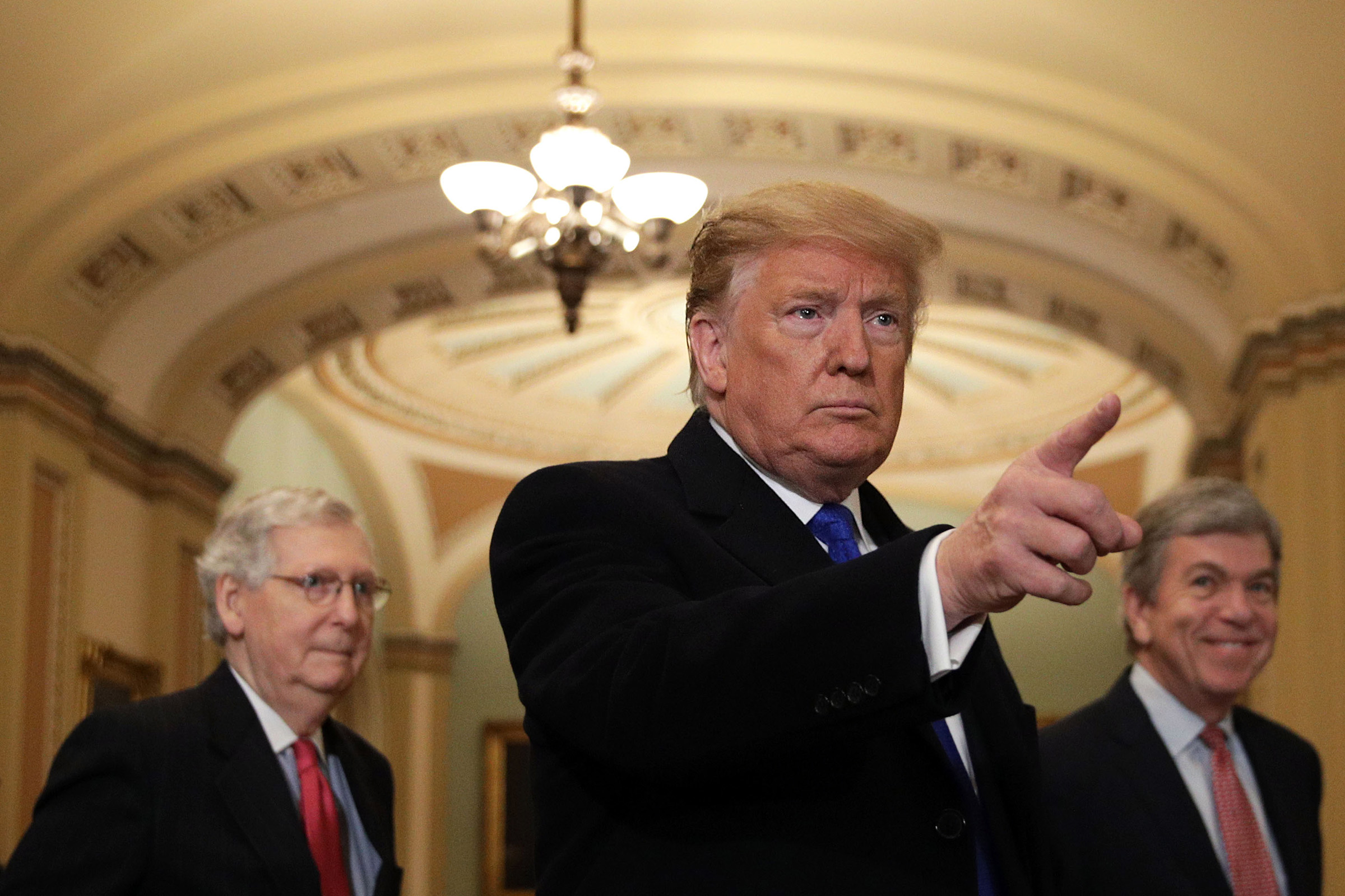President Donald Trump Joins Senate Republicans For Their Weekly Policy Luncheon