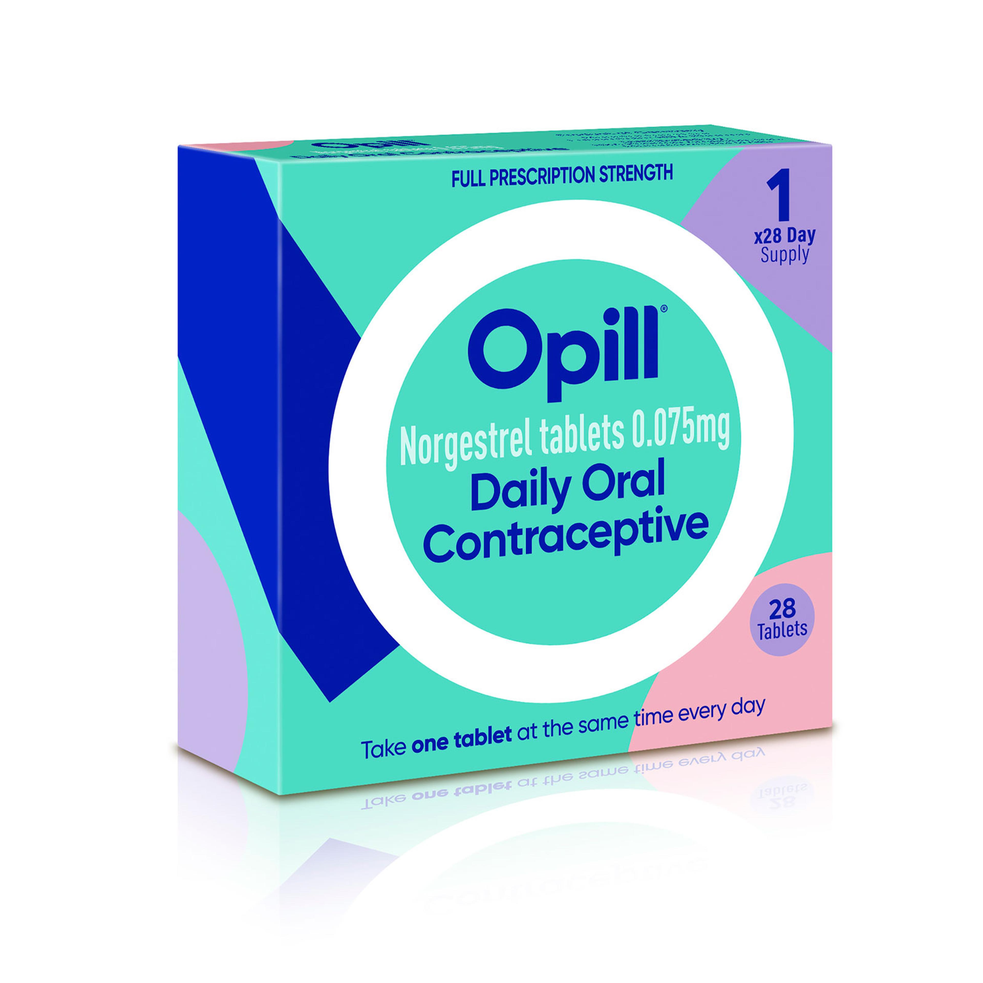 illustration depicting proposed packaging for the company's birth control medication Opill