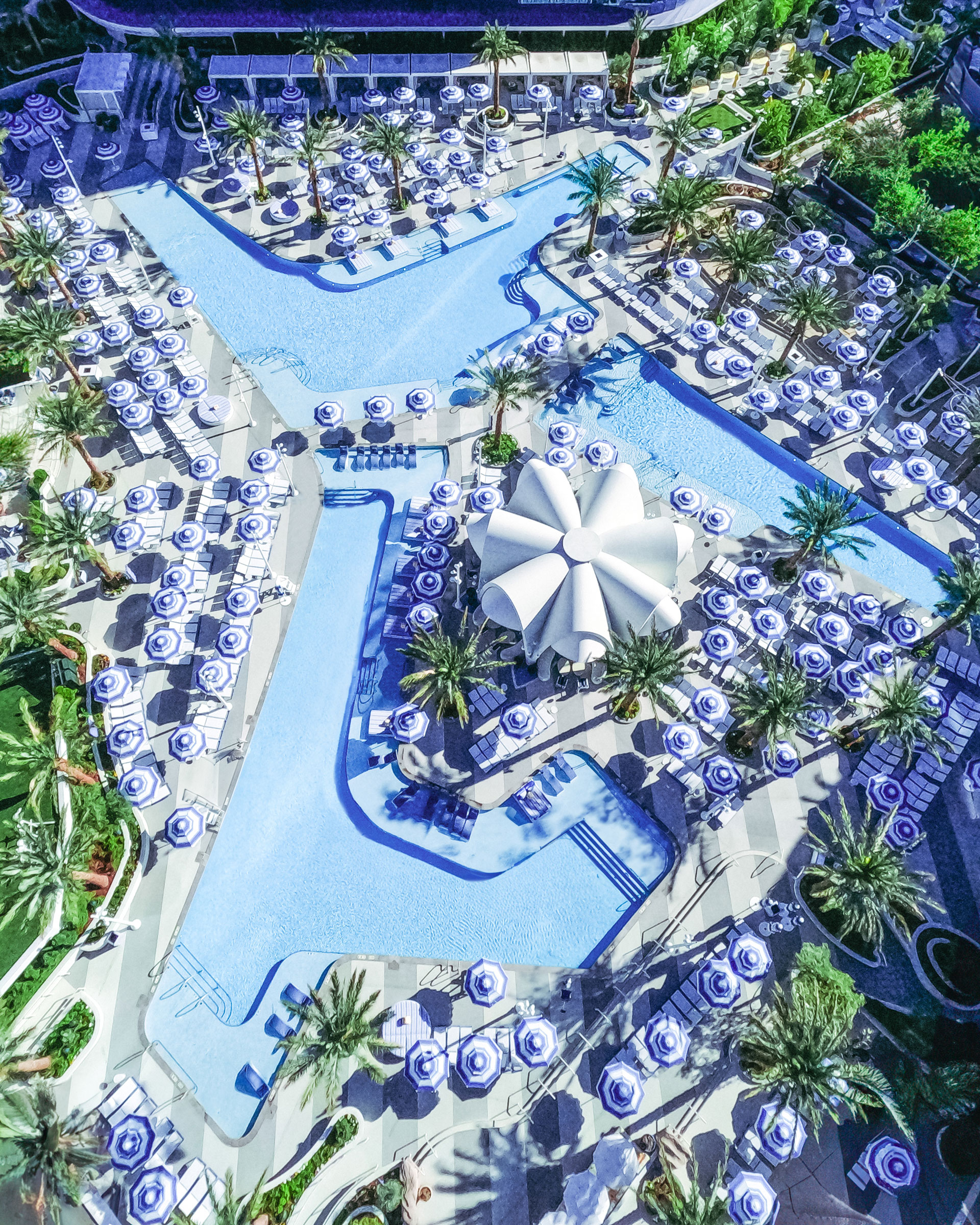 Overhead view of Fontainebleau