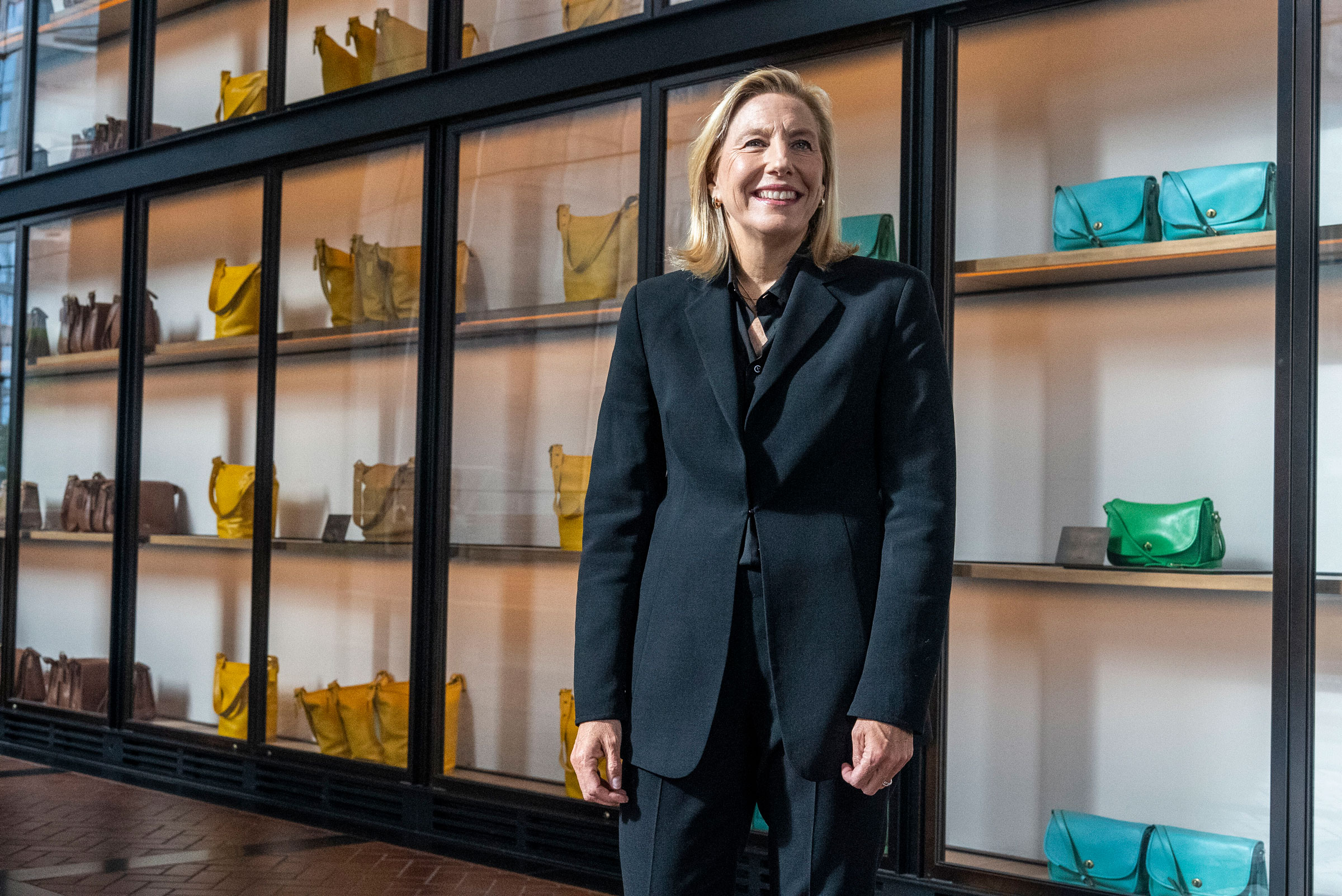 Joanne Crevoiserat, the CEO of Tapestry, Inc., at the stores at Hudson Yards in New York City, on Sept. 28, 2023.
