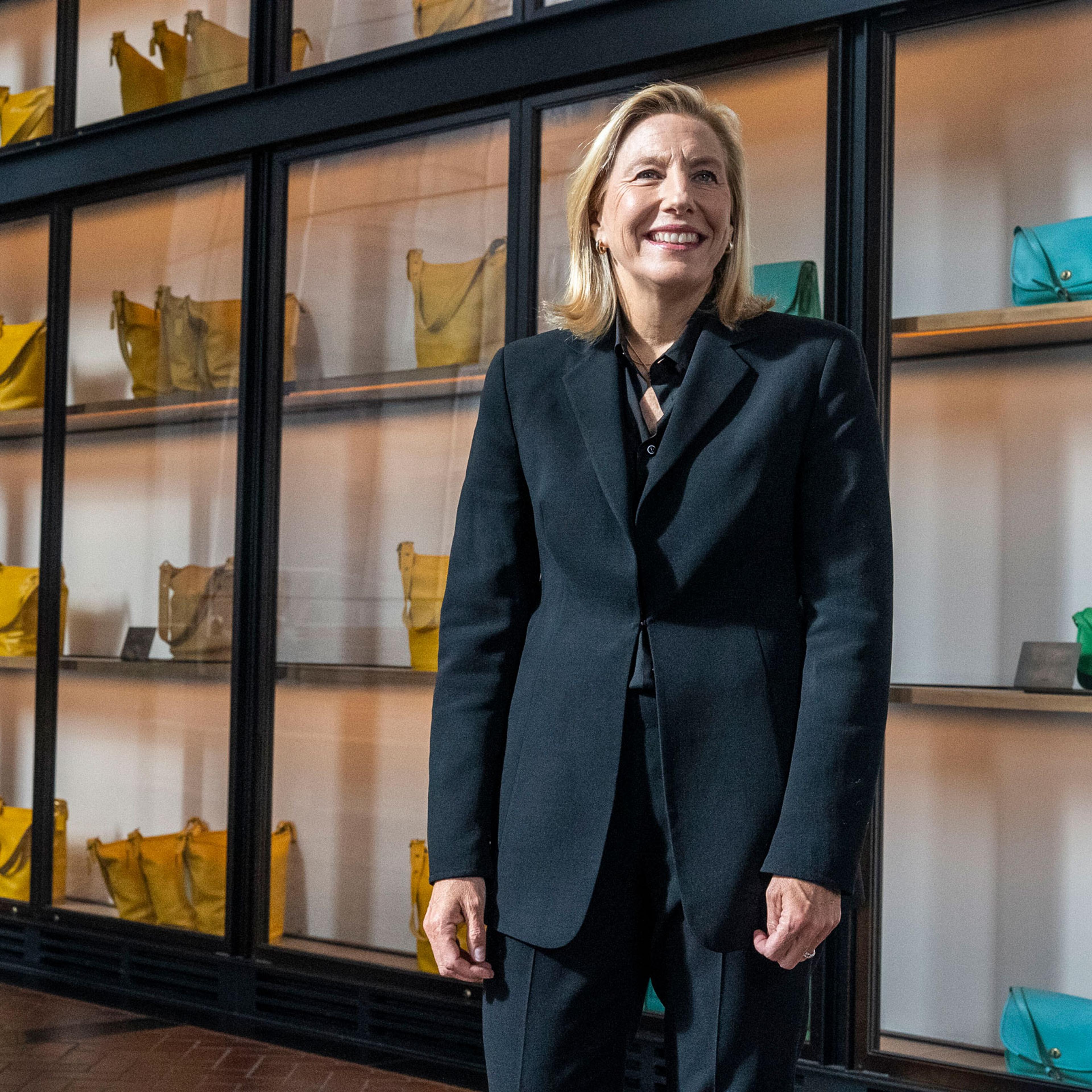 Joanne Crevoiserat, the CEO of Tapestry, Inc., at the stores at Hudson Yards in New York City, on Sept. 28, 2023.
