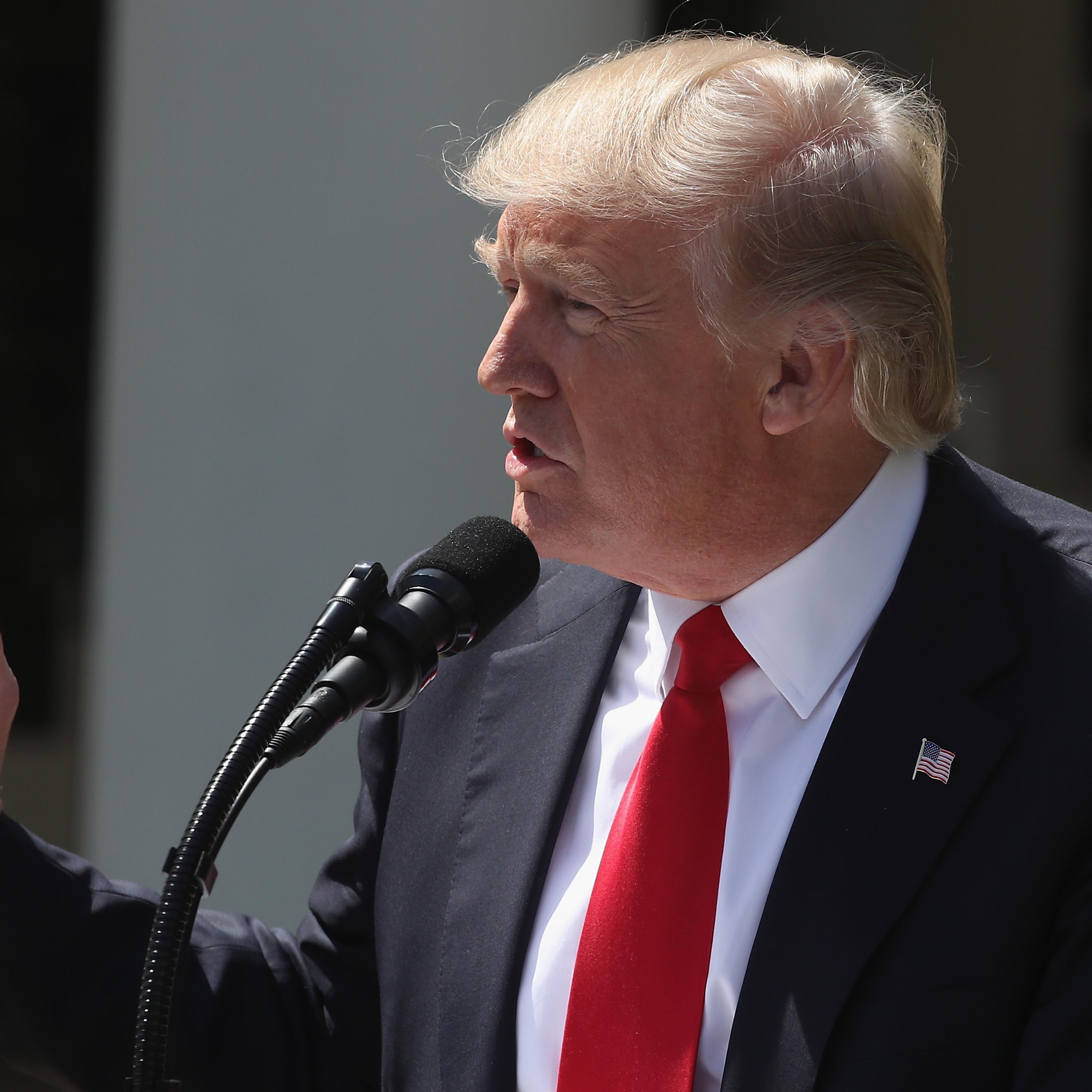 Trump Holds Joint Press Conf. With King Abdullah II Of Jordan At White House
