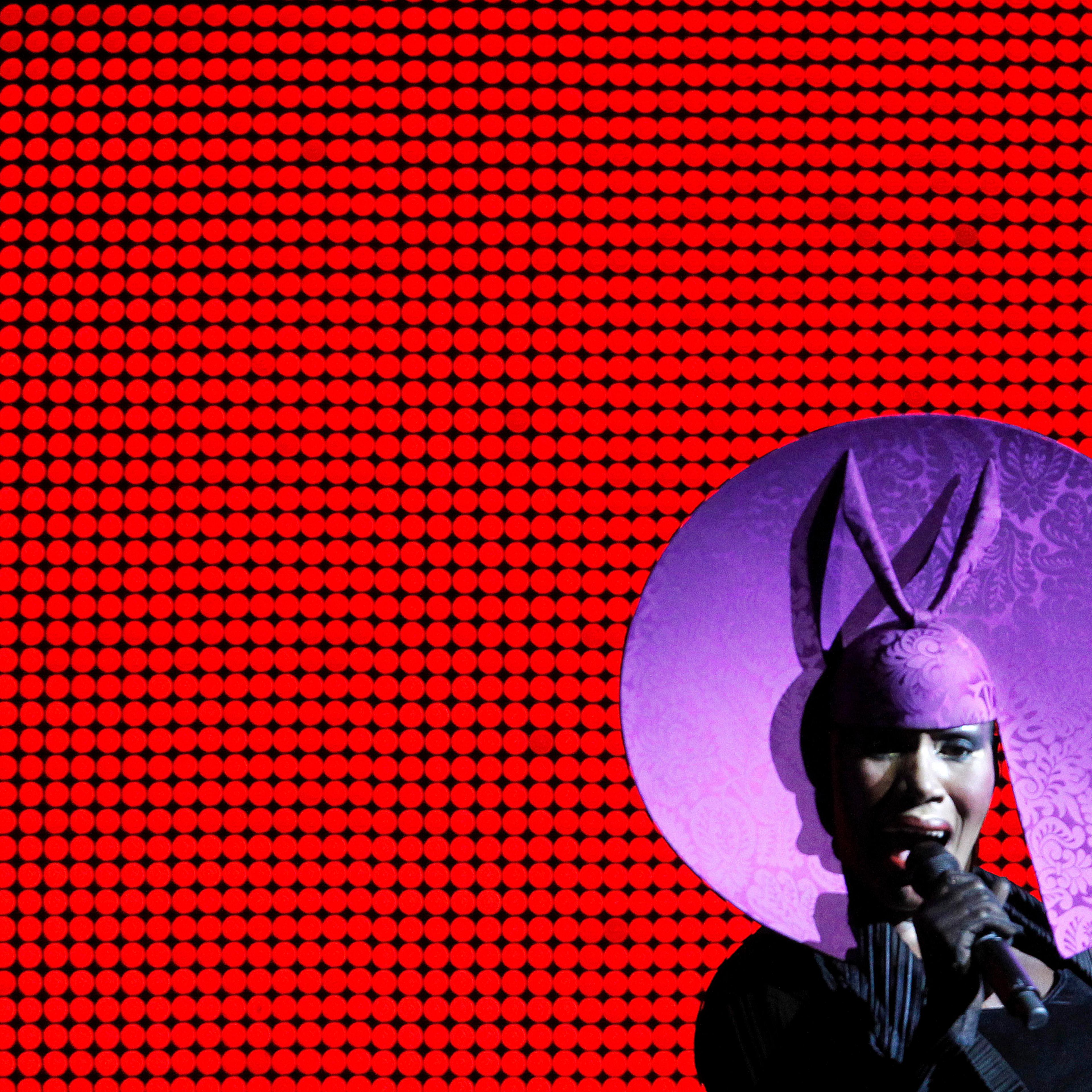 U.S. singer Grace Jones performs during the opening ceremony of the 61st FIFA Congress at the Hallenstadion in Zurich