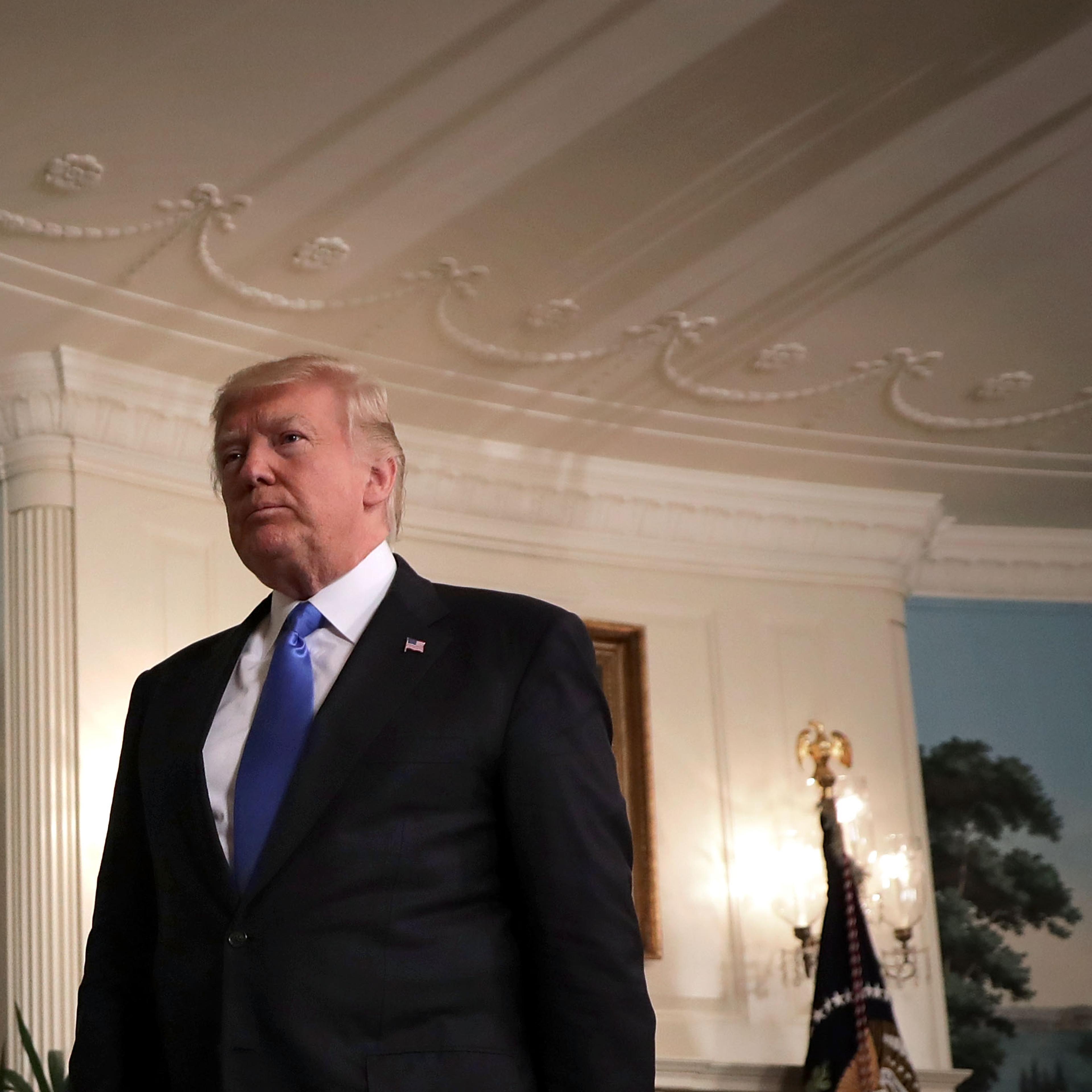 President Trump Delivers Statement On Congressional Baseball Practice Shooting