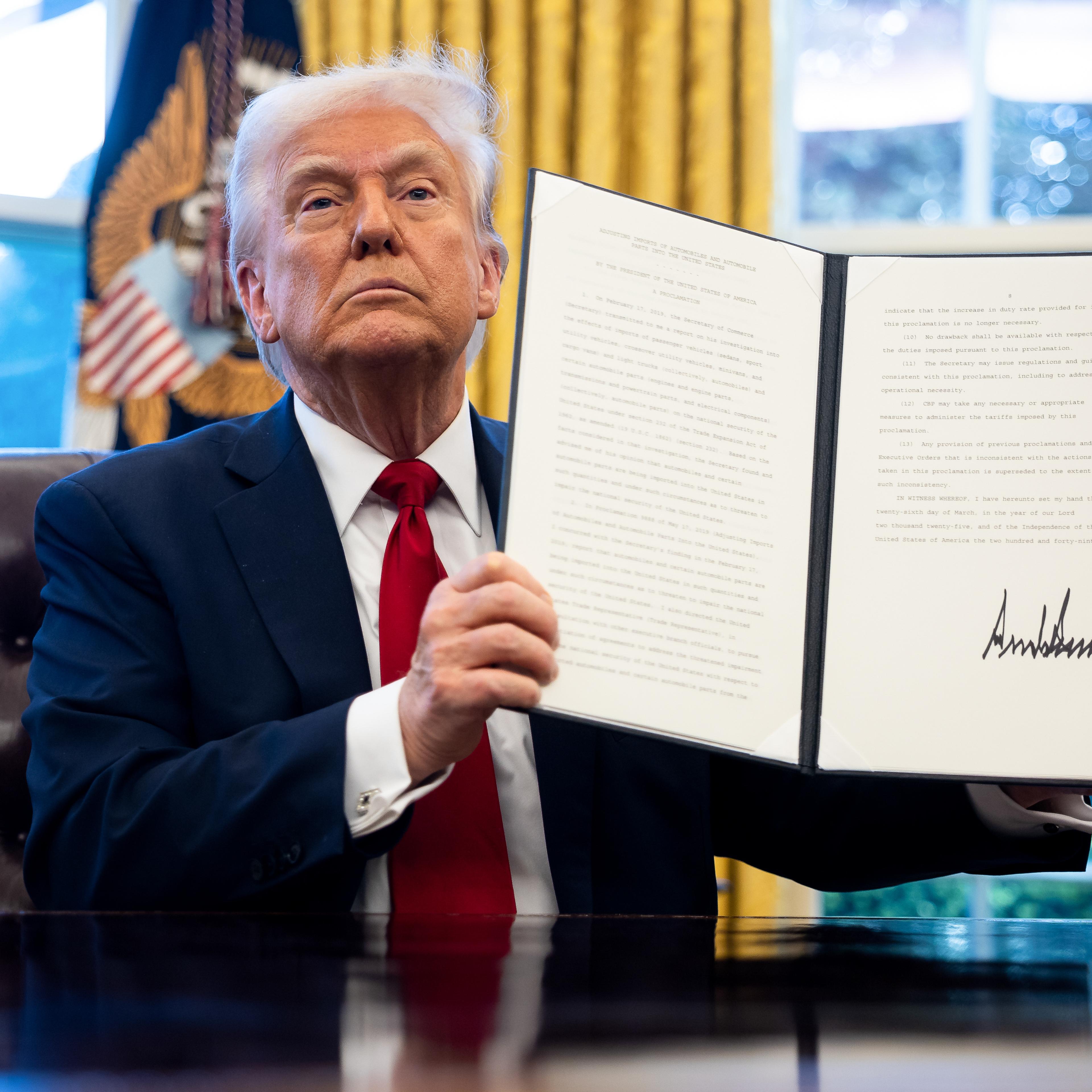 Trump Announces 25% Auto Tariffs On All Cars Not Made In US