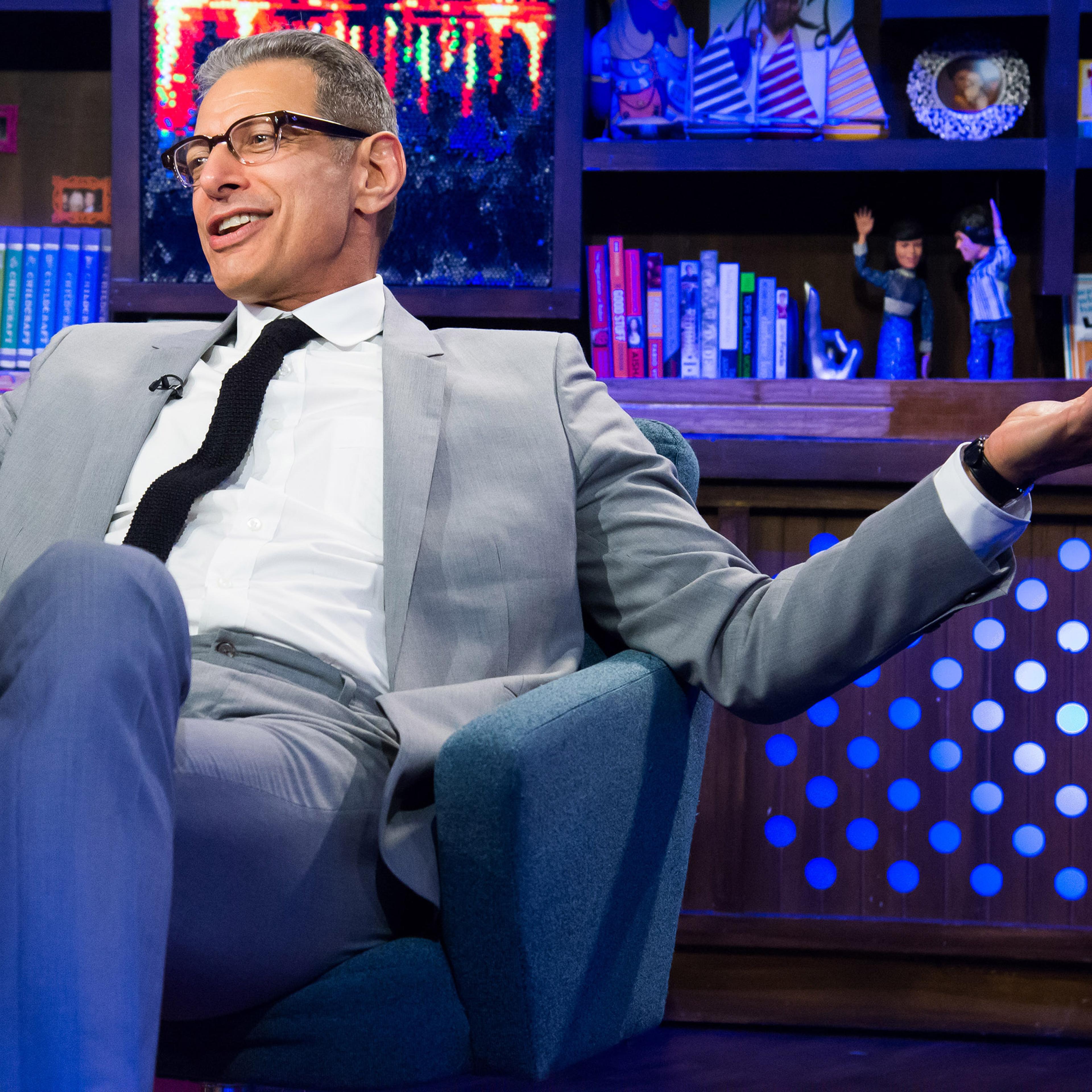 Jeff Goldblum on the set of Watch What Happens Live - Season 11